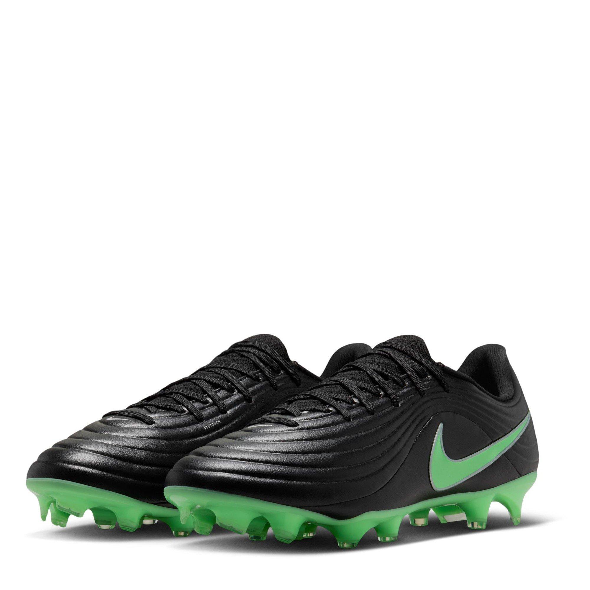 Black/Green - Nike - Tiempo Academy Adults Firm Ground Football Boots - 4