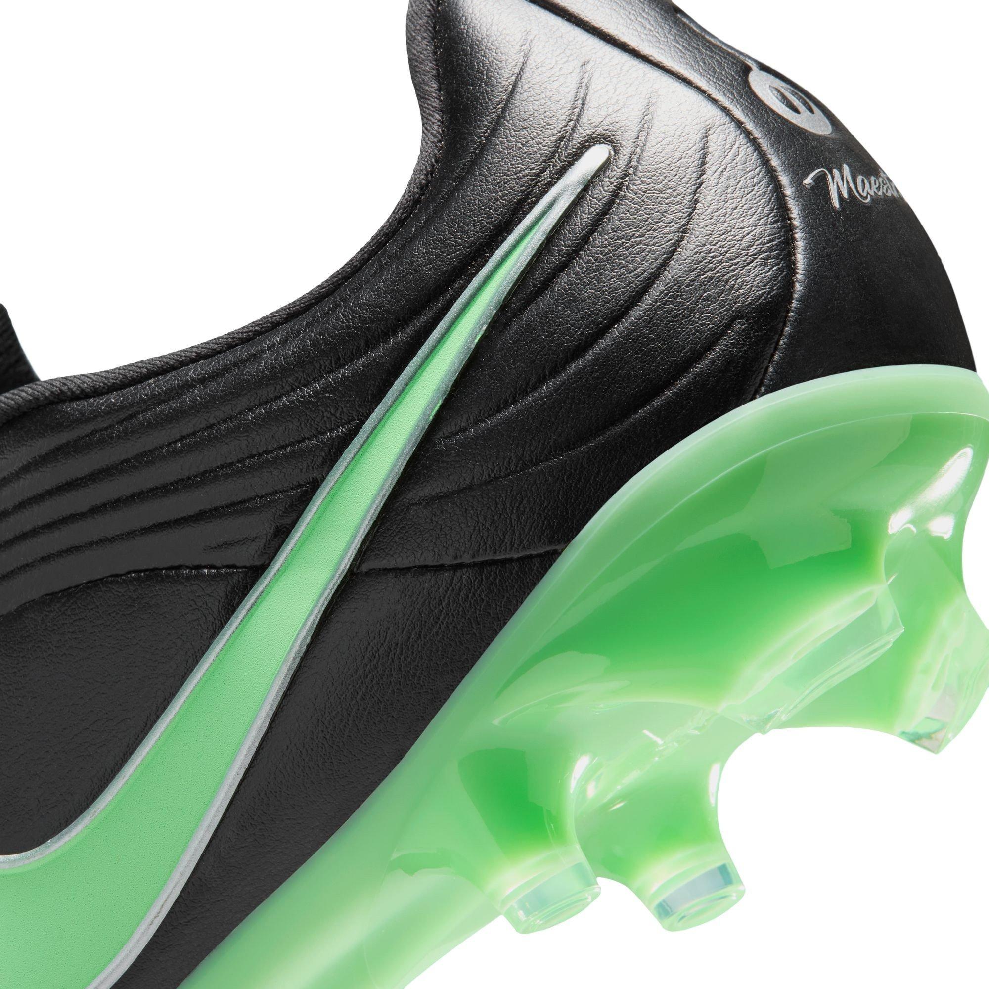 Black/Green - Nike - Tiempo Academy Adults Firm Ground Football Boots - 8