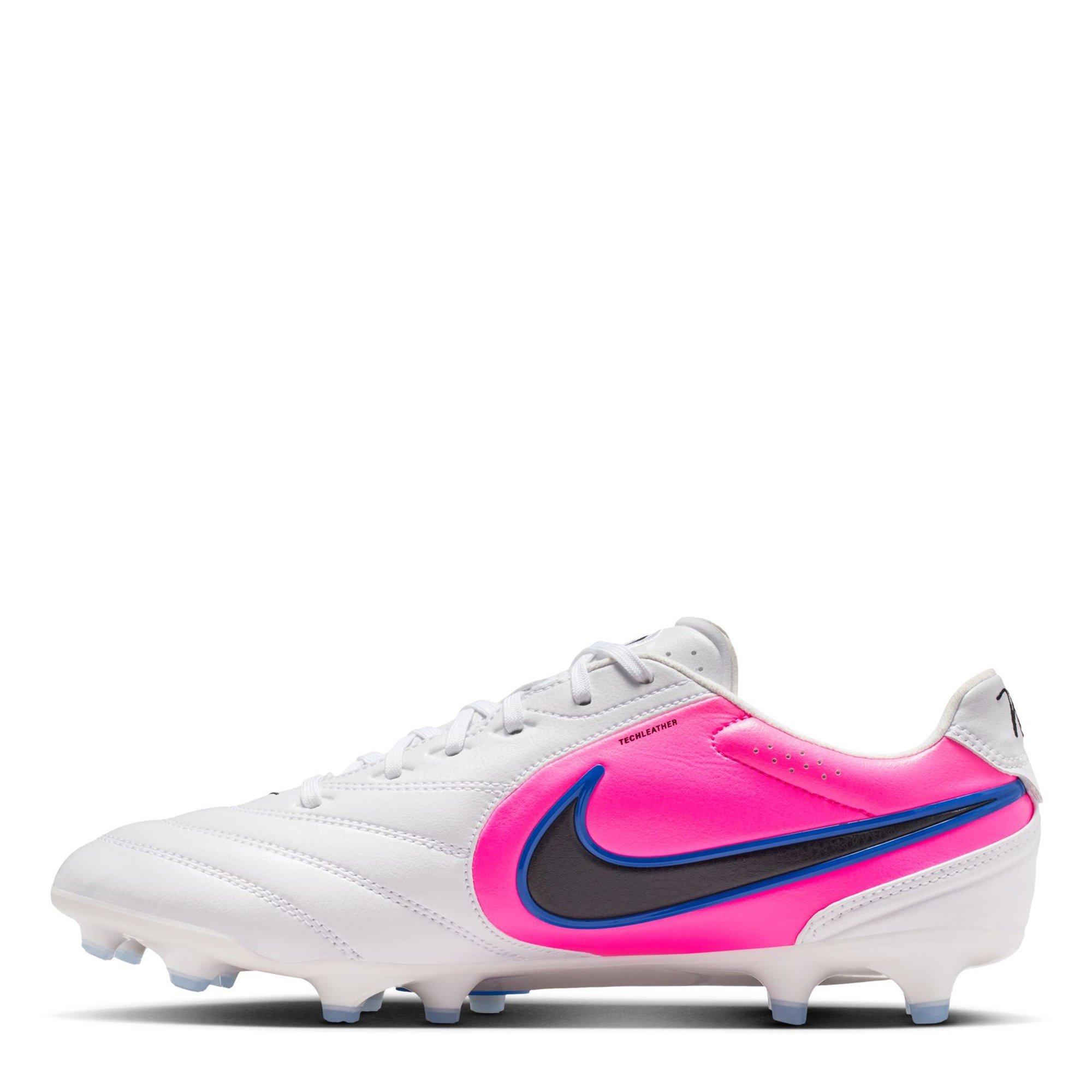 Blue/Wht/Pink - Nike - Mens Nike Tiempo Ligera Pro Firm Ground Football Boots - 2