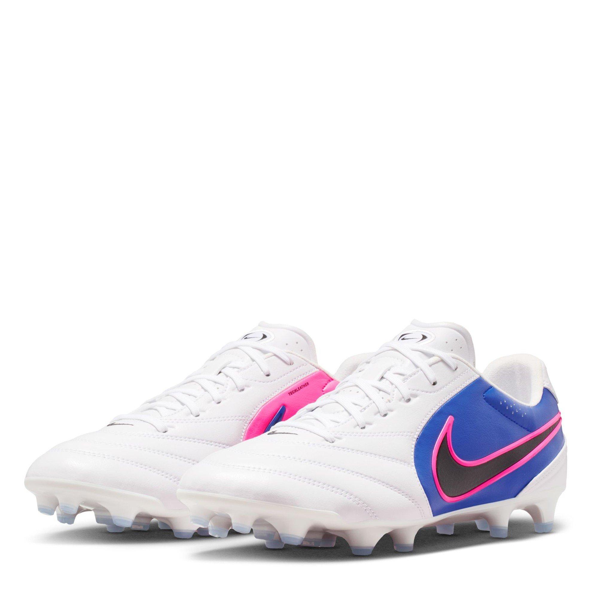 Blue/Wht/Pink - Nike - Mens Nike Tiempo Ligera Pro Firm Ground Football Boots - 4