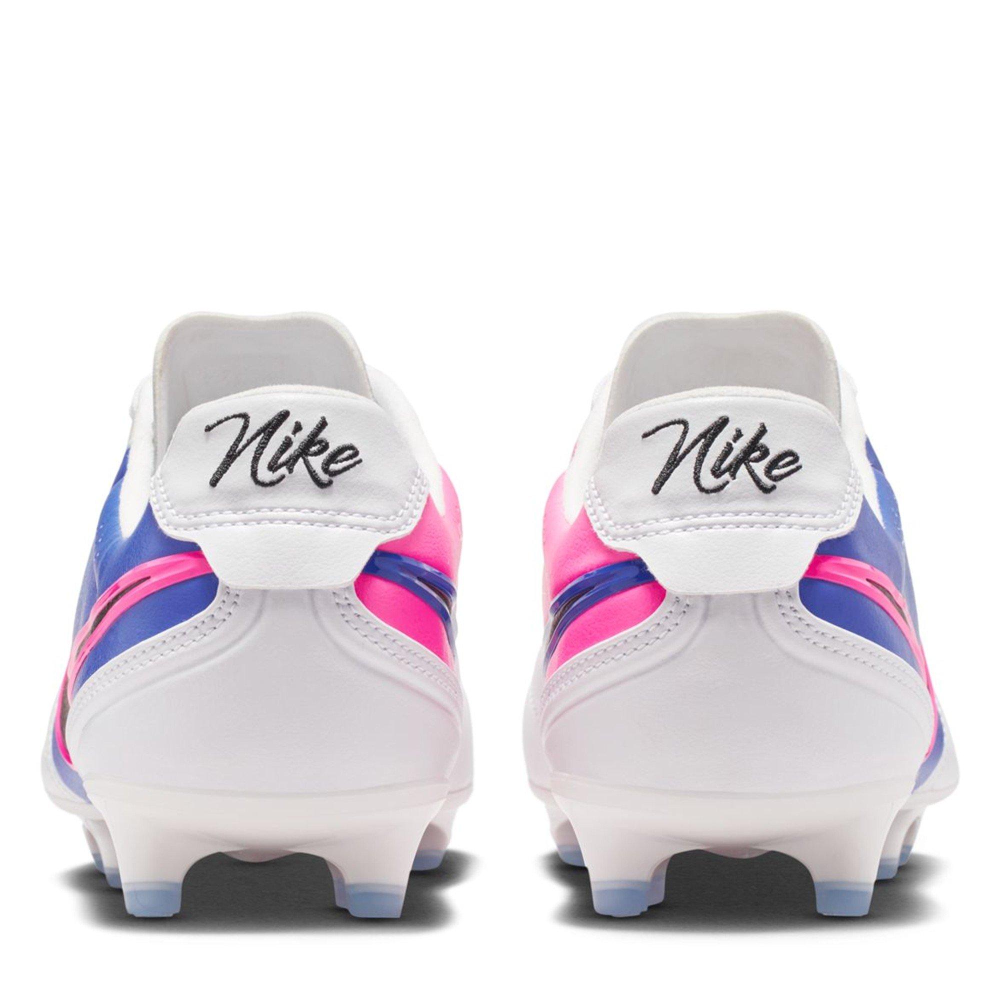 Blue/Wht/Pink - Nike - Mens Nike Tiempo Ligera Pro Firm Ground Football Boots - 5
