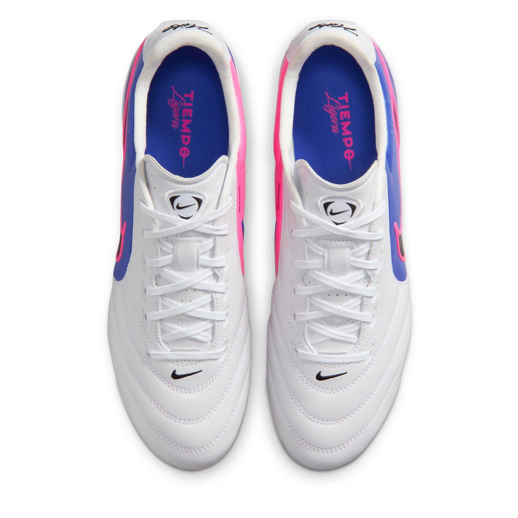 Blue/Wht/Pink - Nike - Mens Nike Tiempo Ligera Pro Firm Ground Football Boots - 6