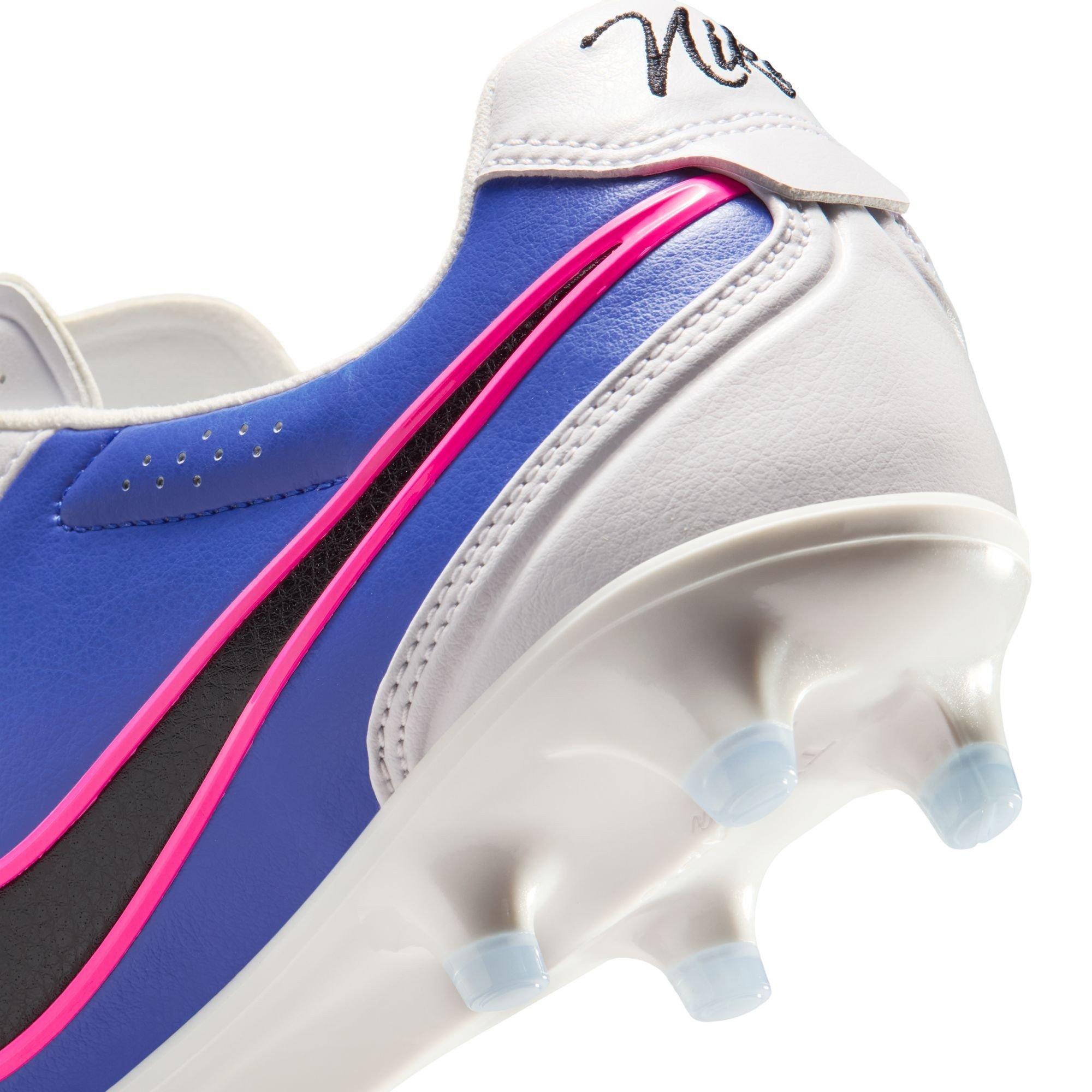 Blue/Wht/Pink - Nike - Mens Nike Tiempo Ligera Pro Firm Ground Football Boots - 8