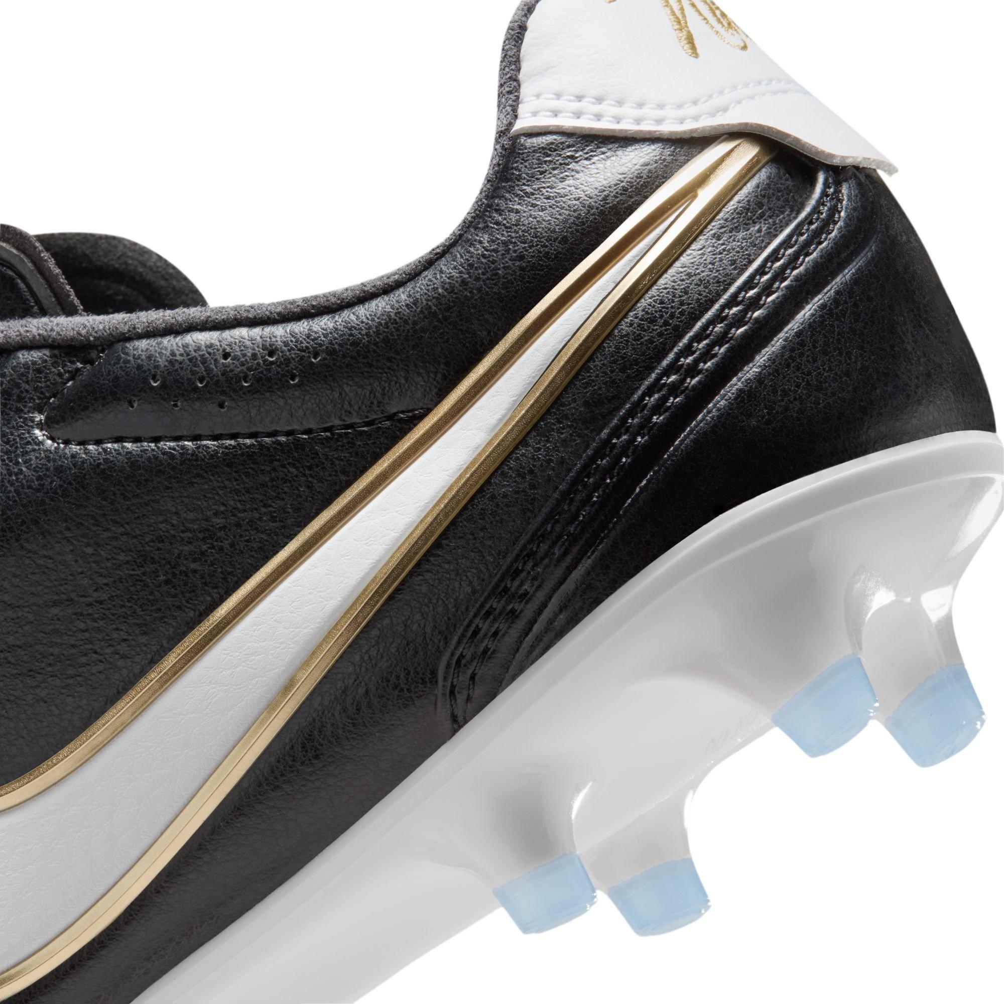 Blk/Wht/Gold - Nike - Mens Nike Tiempo Ligera Pro Firm Ground Football Boots - 8