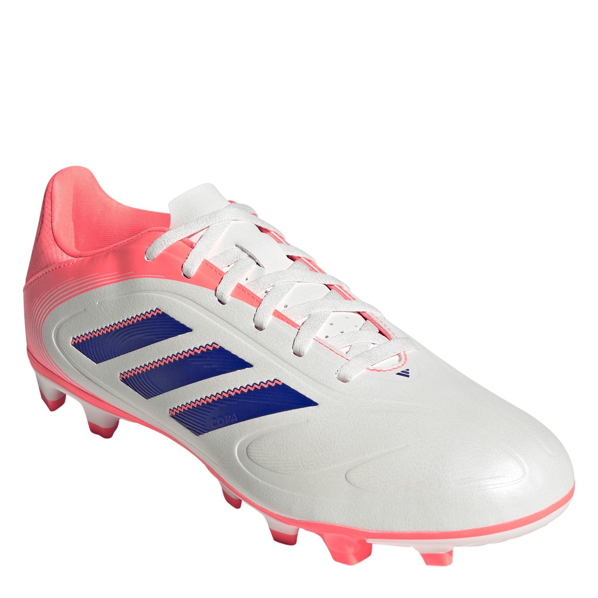 Wht/Blue/Coral - adidas - Copa Pure 3 Club Firm Ground Football Boots - 3