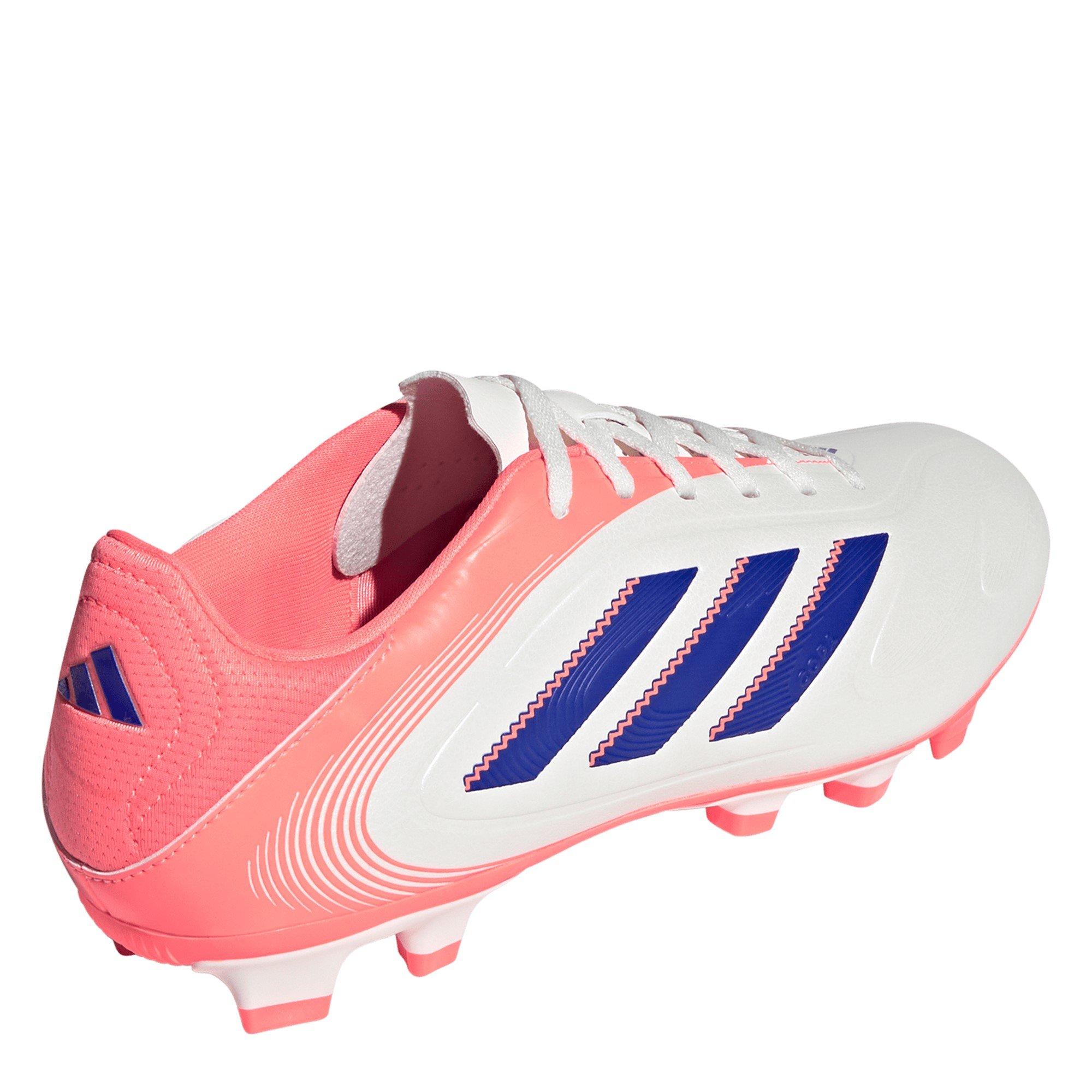Wht/Blue/Coral - adidas - Copa Pure 3 Club Firm Ground Football Boots - 4