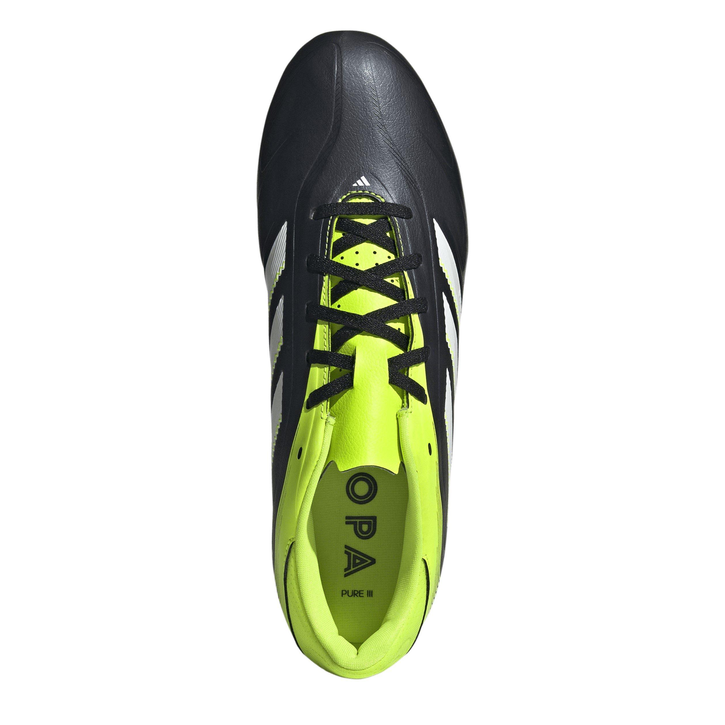 Blk/Wht/Lemon - adidas - Copa Pure 3 Club Firm Ground Football Boots - 5