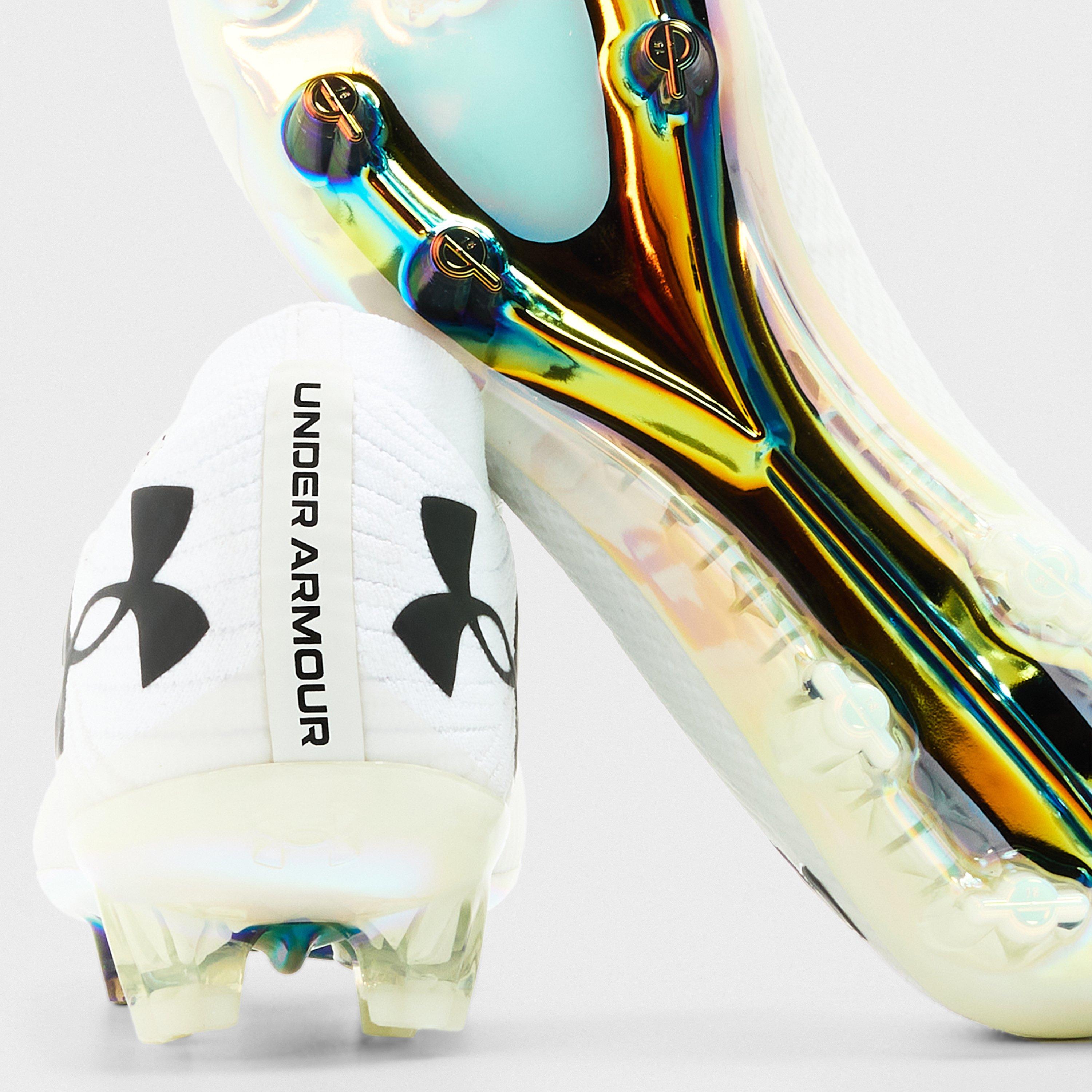 White - Under Armour - Firm Ground Football Boot - 3