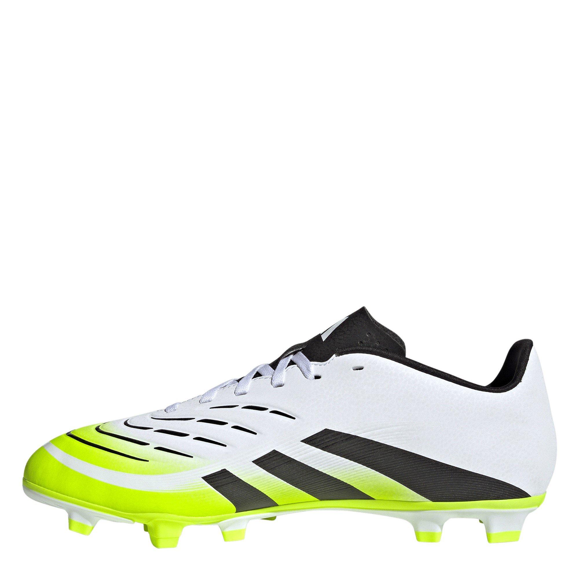 White/Blk/Lemon - adidas - Pred Club Firm Ground Football Boot - 2