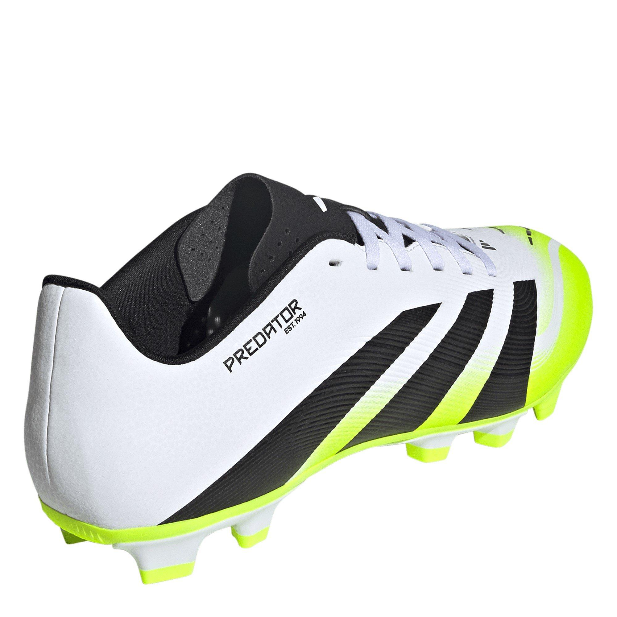White/Blk/Lemon - adidas - Pred Club Firm Ground Football Boot - 4