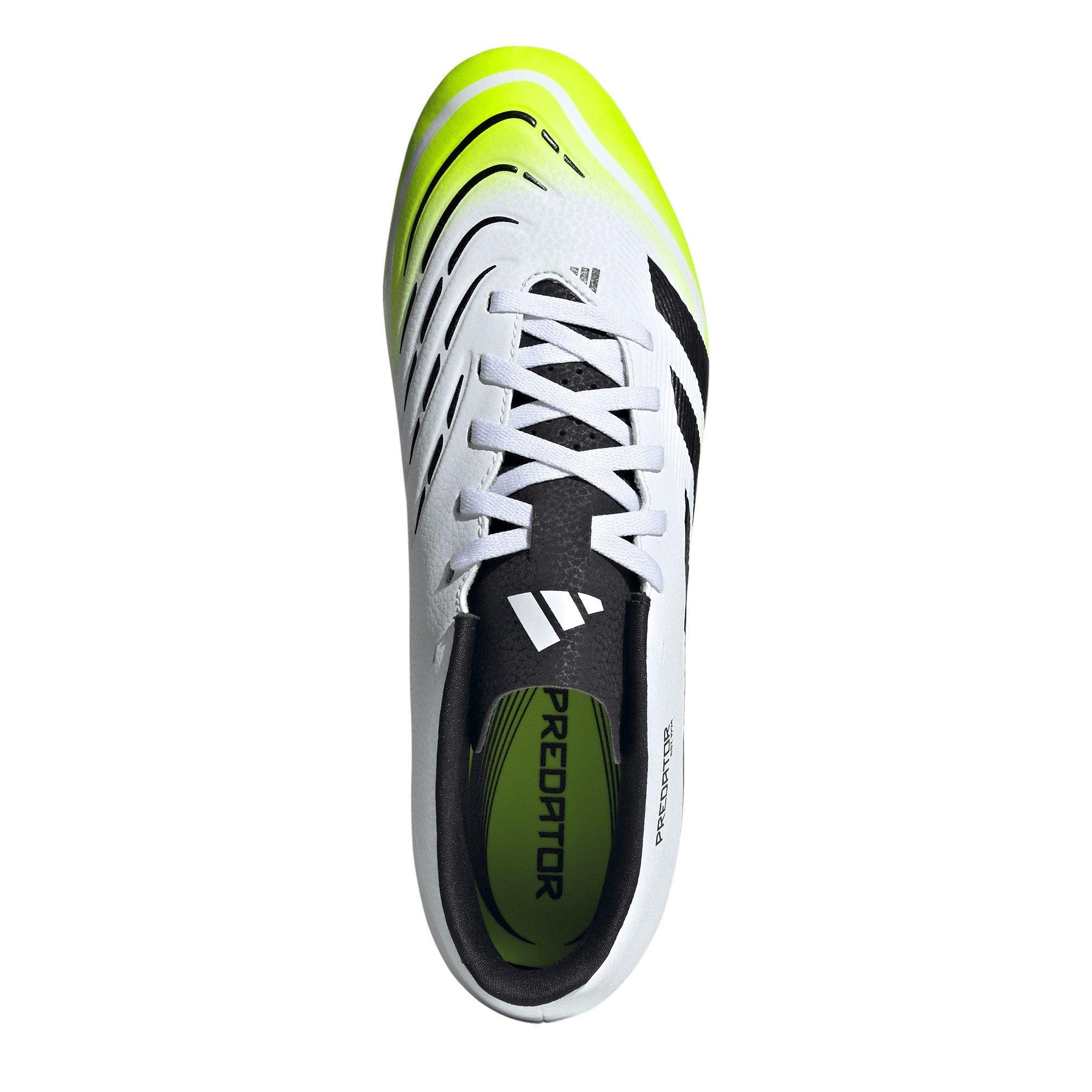 White/Blk/Lemon - adidas - Pred Club Firm Ground Football Boot - 5