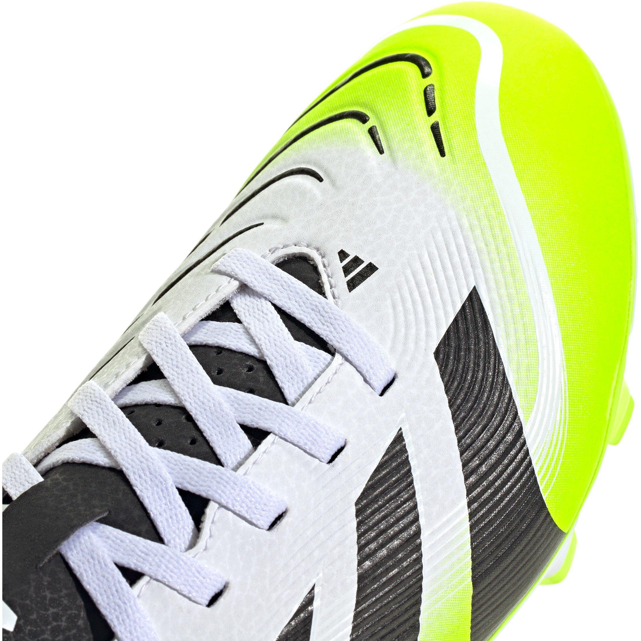 White/Blk/Lemon - adidas - Pred Club Firm Ground Football Boot - 7