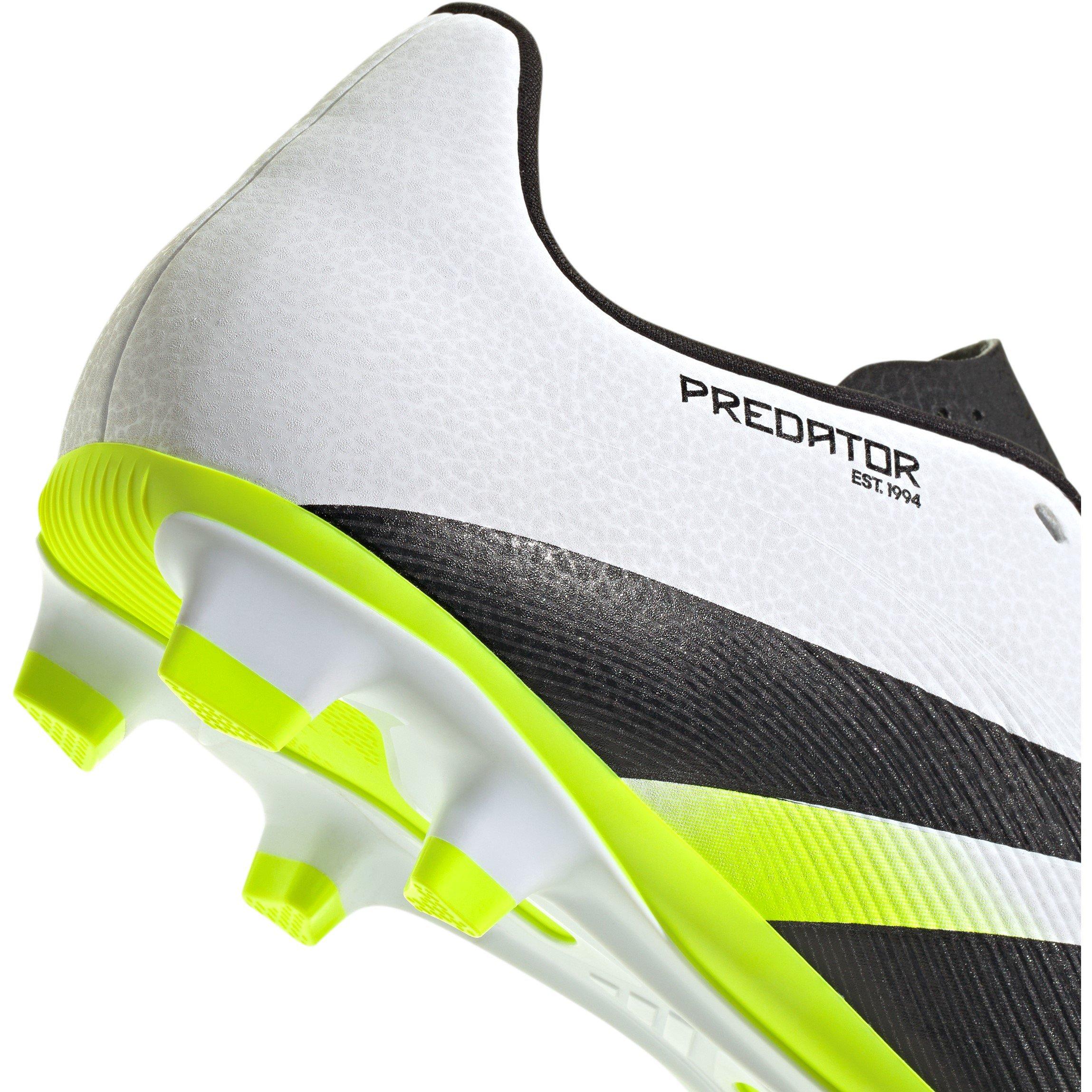 White/Blk/Lemon - adidas - Pred Club Firm Ground Football Boot - 8
