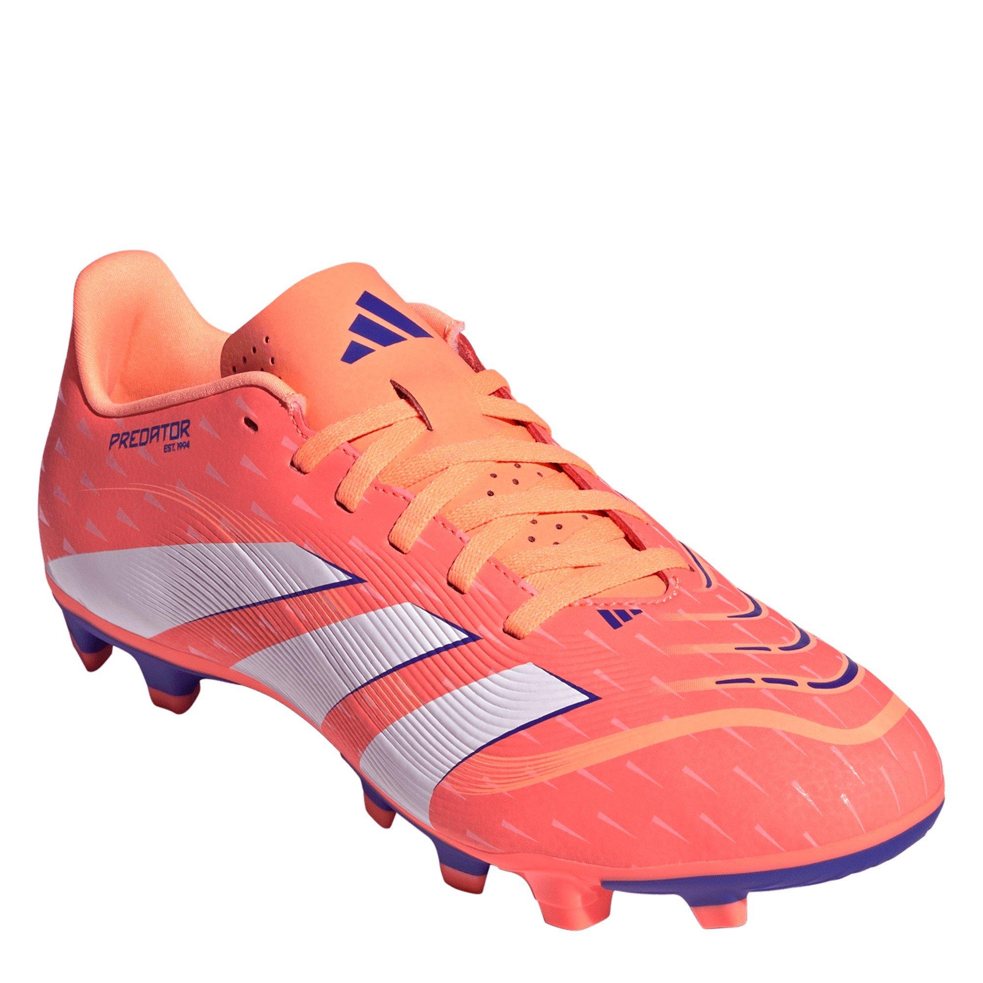 Coral/Wht/Ornge - adidas - Predator Club Firm Ground Football Boot - 3