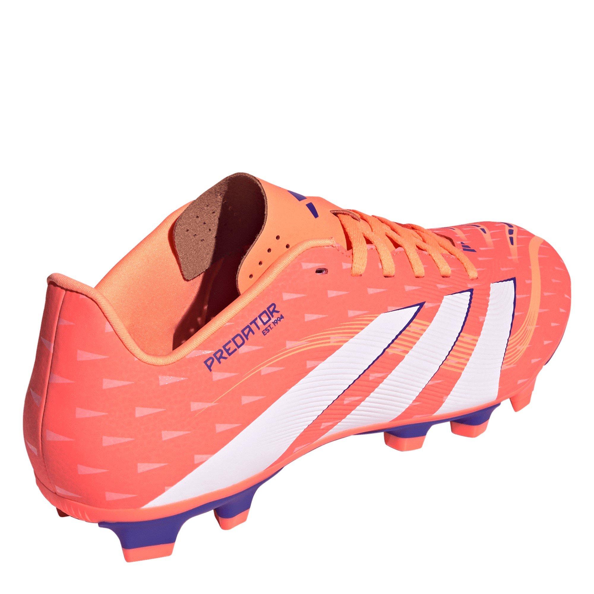Coral/Wht/Ornge - adidas - Predator Club Firm Ground Football Boot - 4
