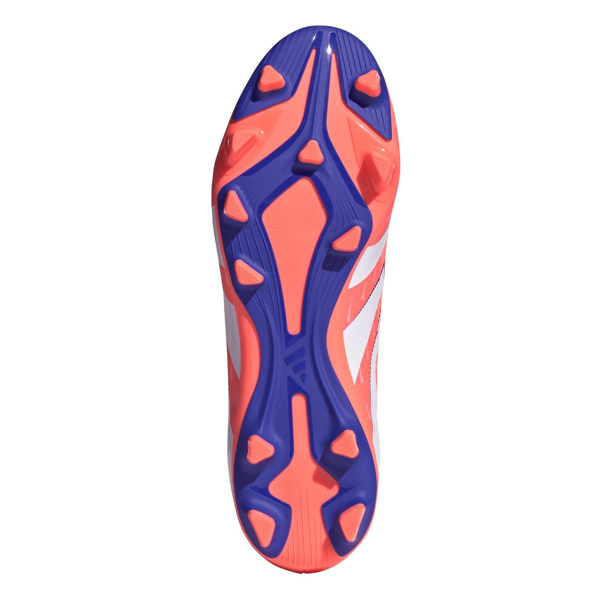 Coral/Wht/Ornge - adidas - Predator Club Firm Ground Football Boot - 6