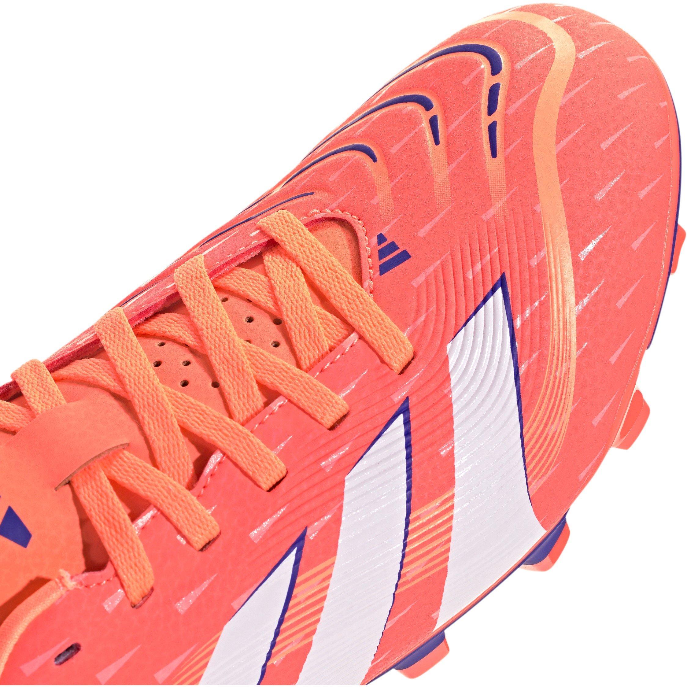 Coral/Wht/Ornge - adidas - Predator Club Firm Ground Football Boot - 8