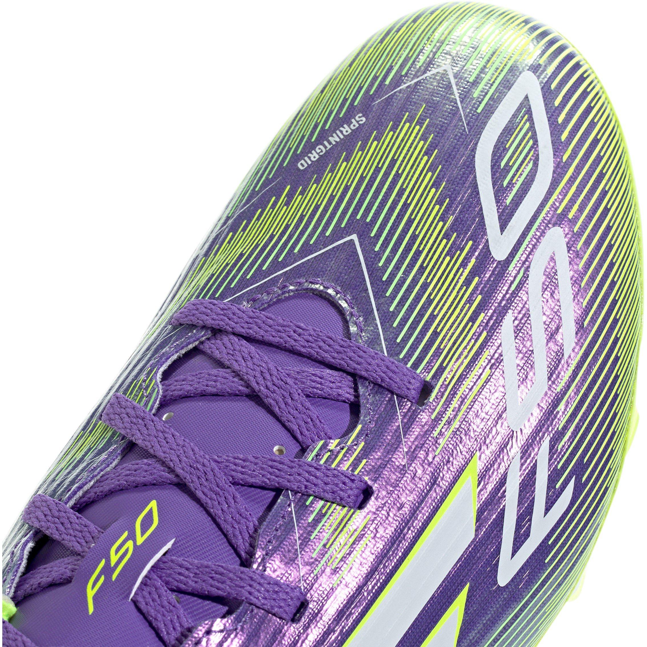 Purple/Lemon - adidas - Club Firm Ground Football Boot - 7