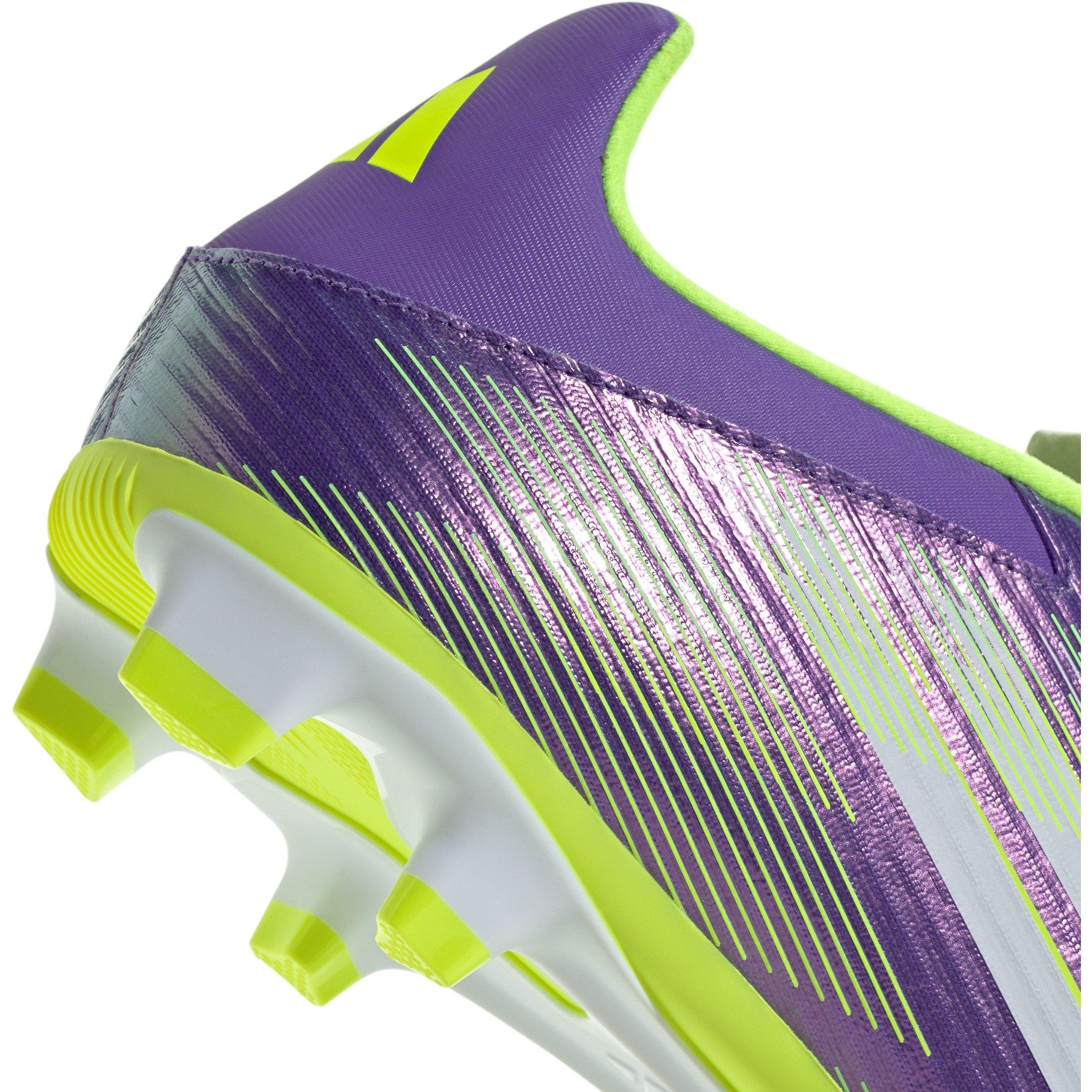 Purple/Lemon - adidas - Club Firm Ground Football Boot - 8