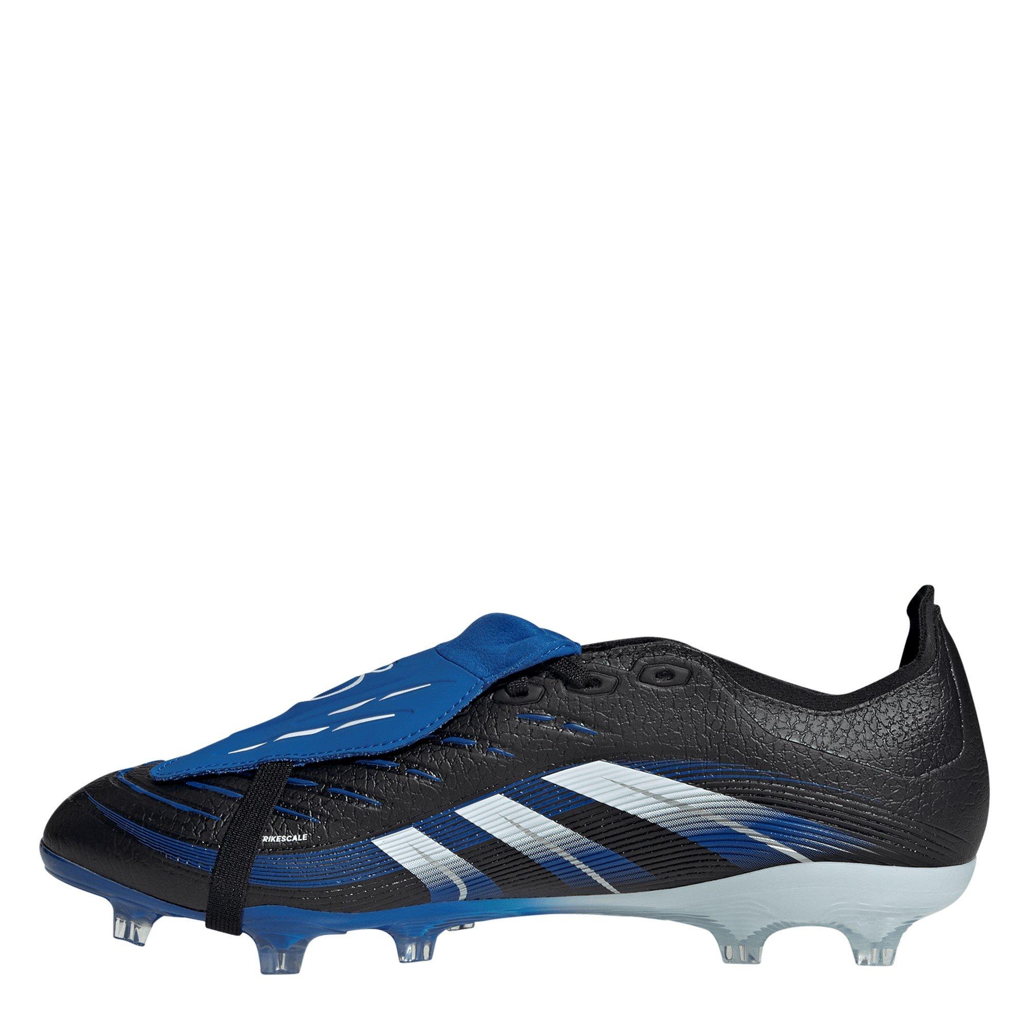 Blk/White/Blue - adidas - Predator League Fold-Over Firm Ground Boots - 2