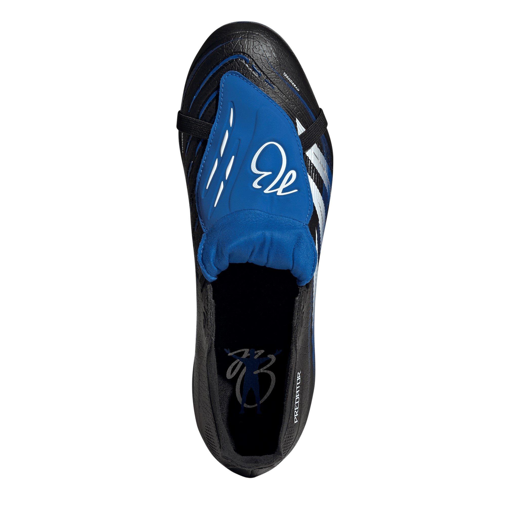 Blk/White/Blue - adidas - Predator League Fold-Over Firm Ground Boots - 5