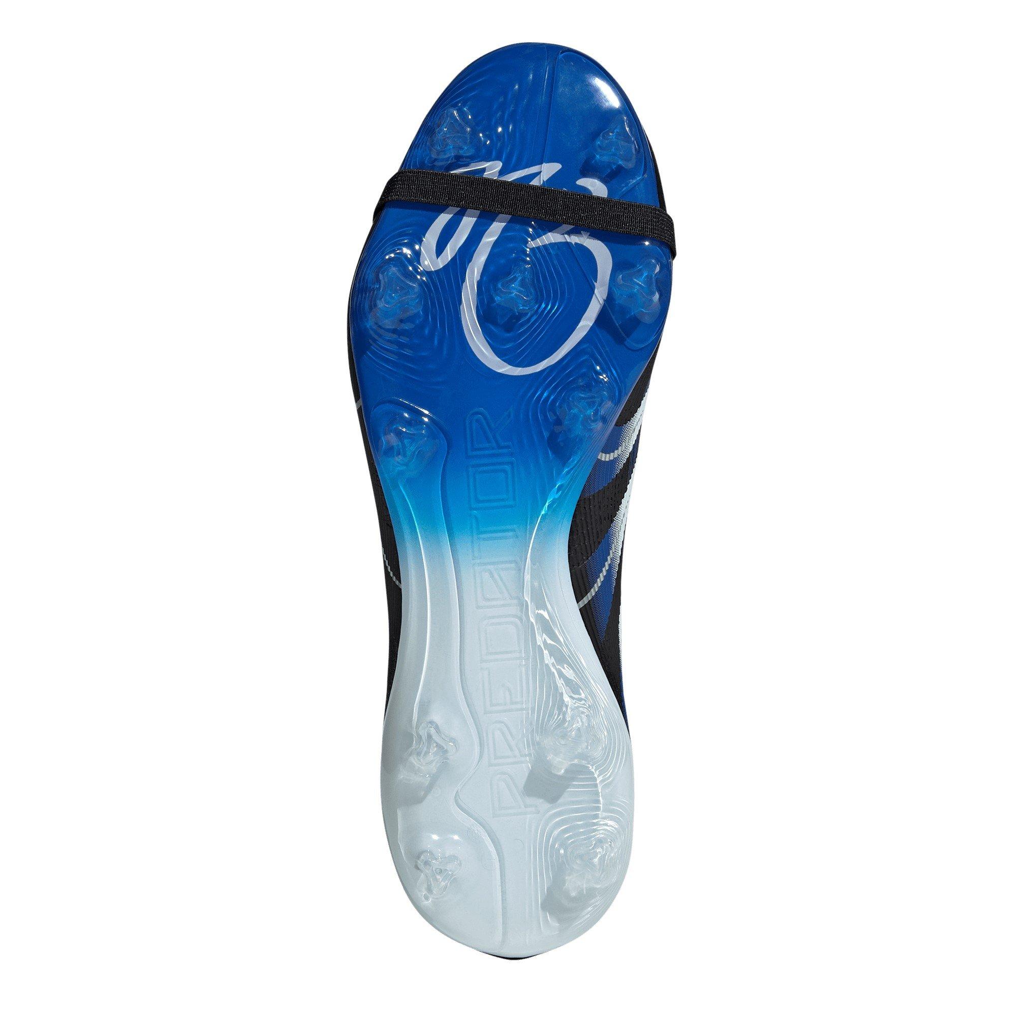 Blk/White/Blue - adidas - Predator League Fold-Over Firm Ground Boots - 6
