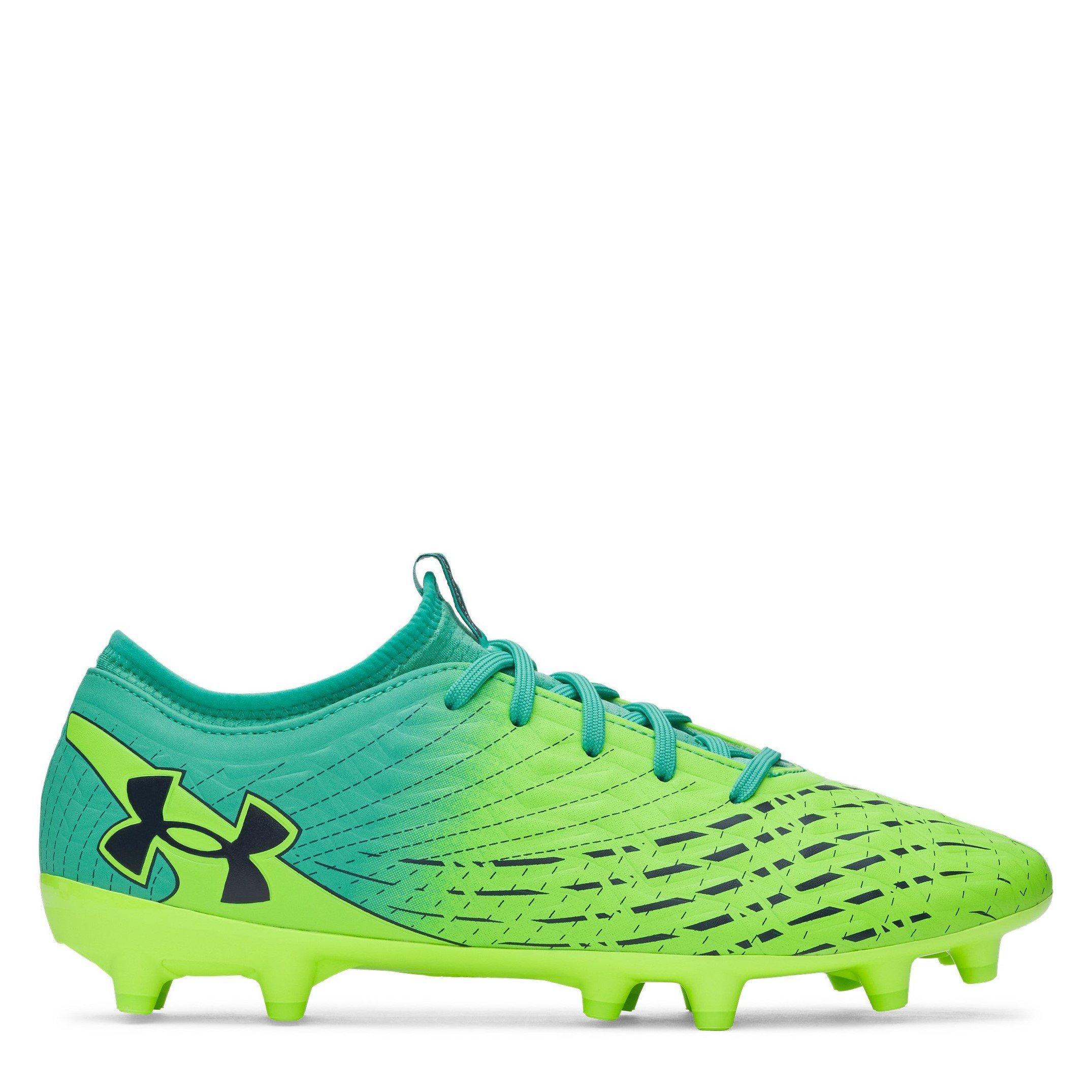Under Armour Men's Magnetico .3 Firm Ground Football Boots - Green/Turquoise - 11 (46)
