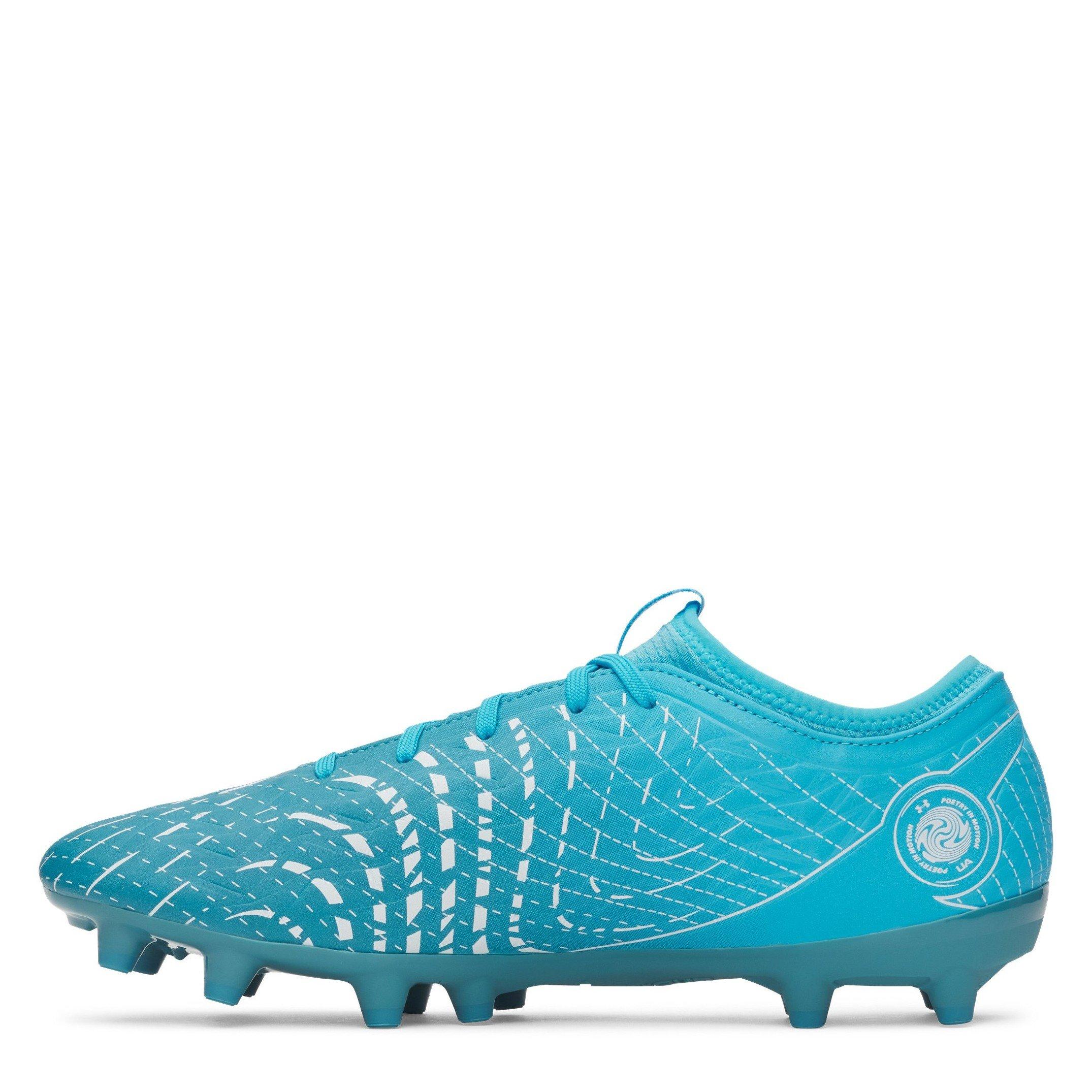 Blue/White - Under Armour - Men's Magnetico .3 Firm Ground Football Boots - 2