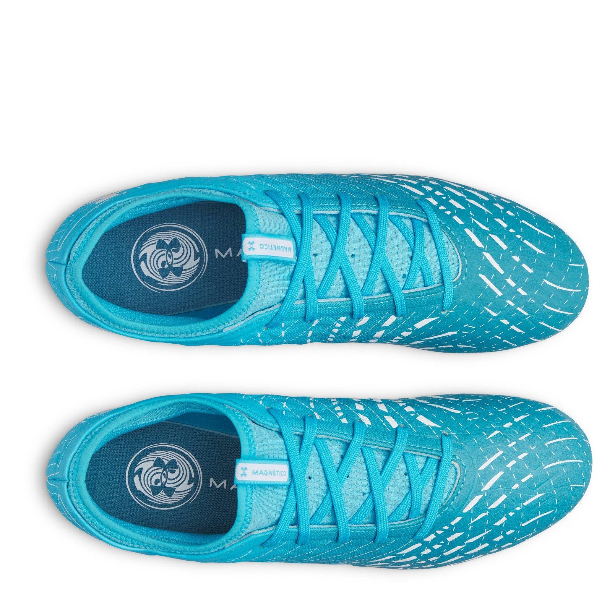 Blue/White - Under Armour - Men's Magnetico .3 Firm Ground Football Boots - 4