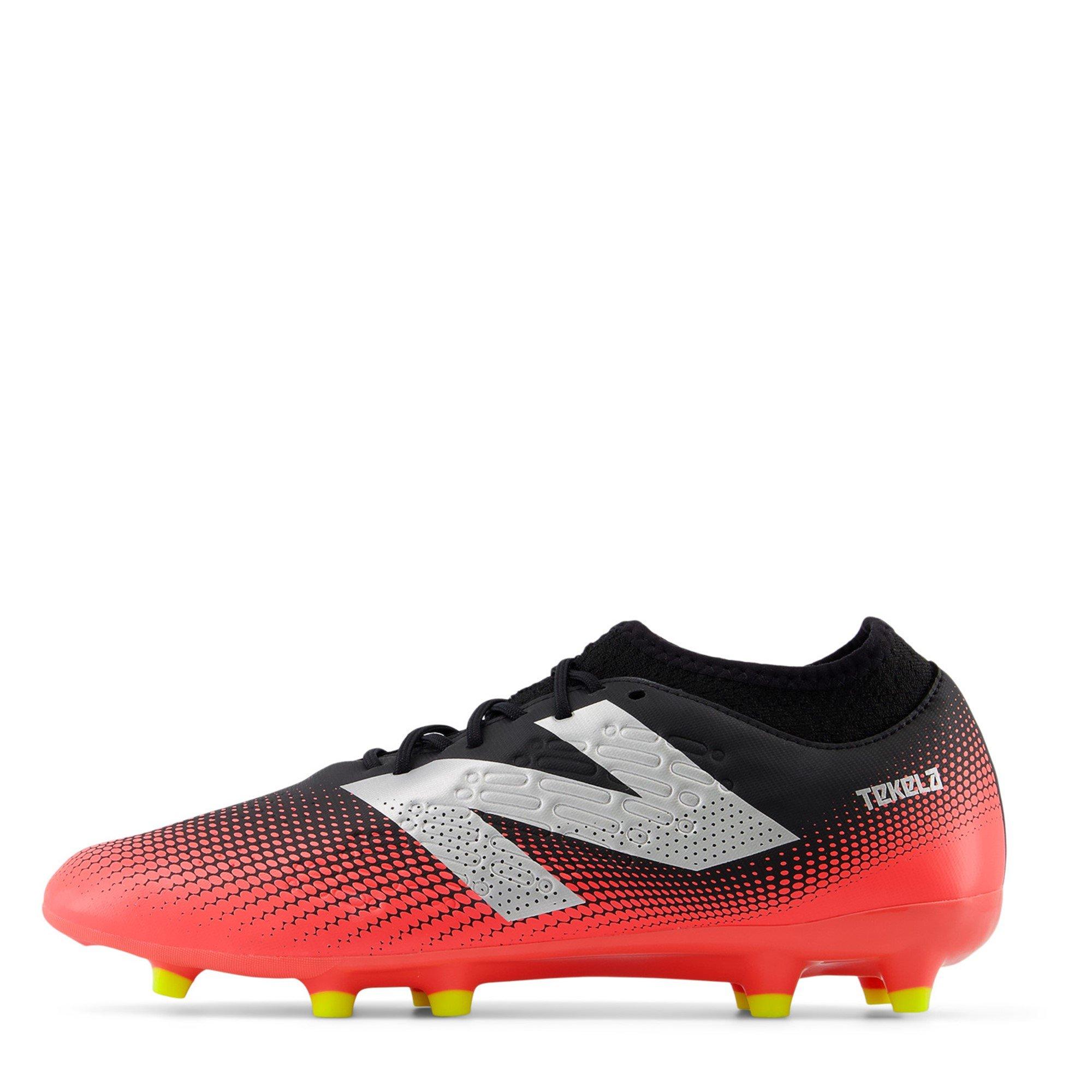 Negro/Rojo - New Balance - Tekela 4+ Magique Firm Ground Football Boots - 5