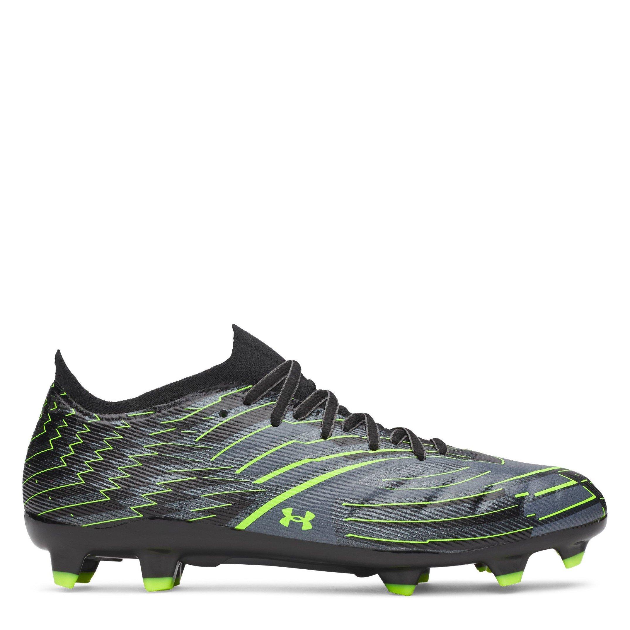 Black/Green - Under Armour - Men's Firm Ground Football Boots - 1