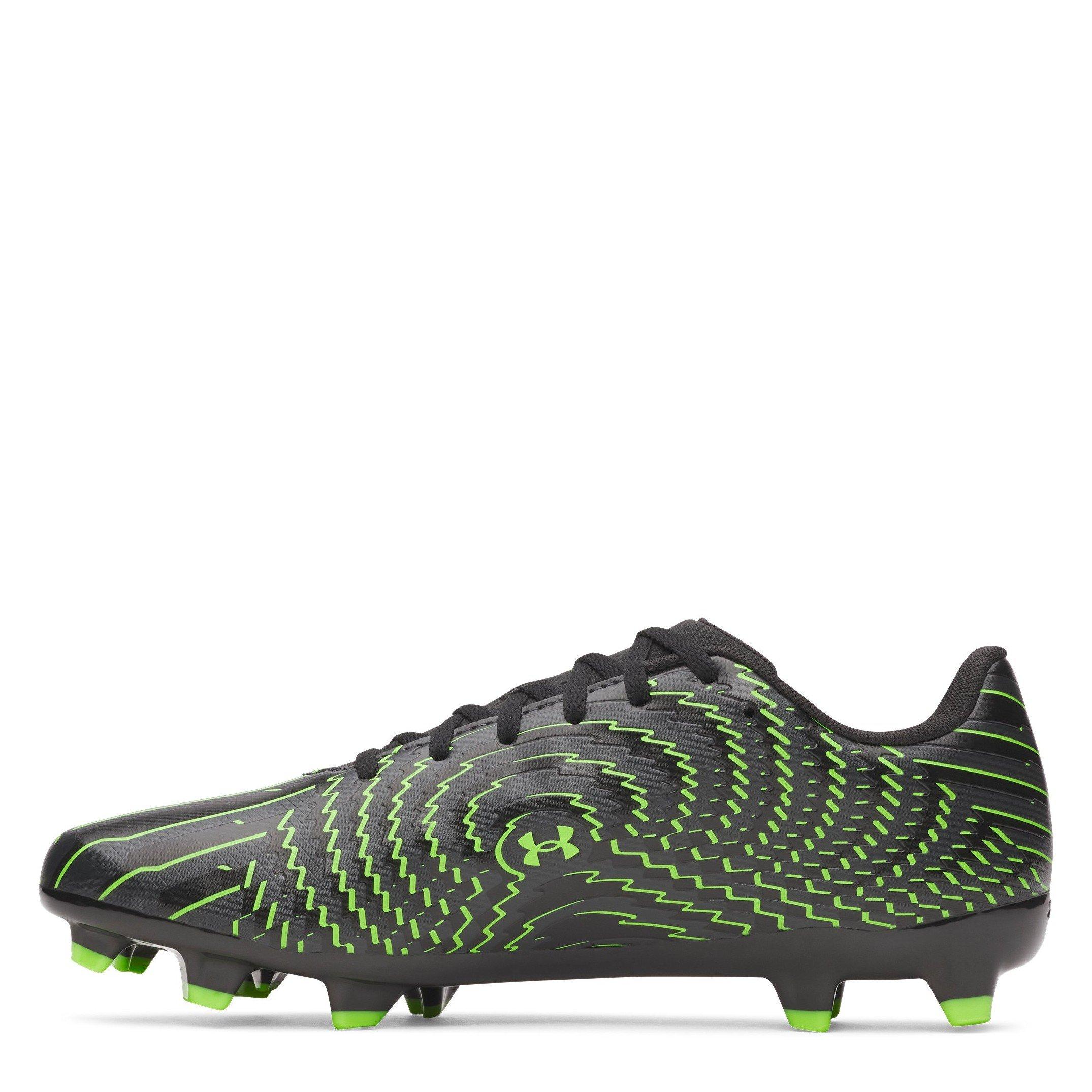 Noir/Vert - Under Armour - Men's Firm Ground Football Boots - 2