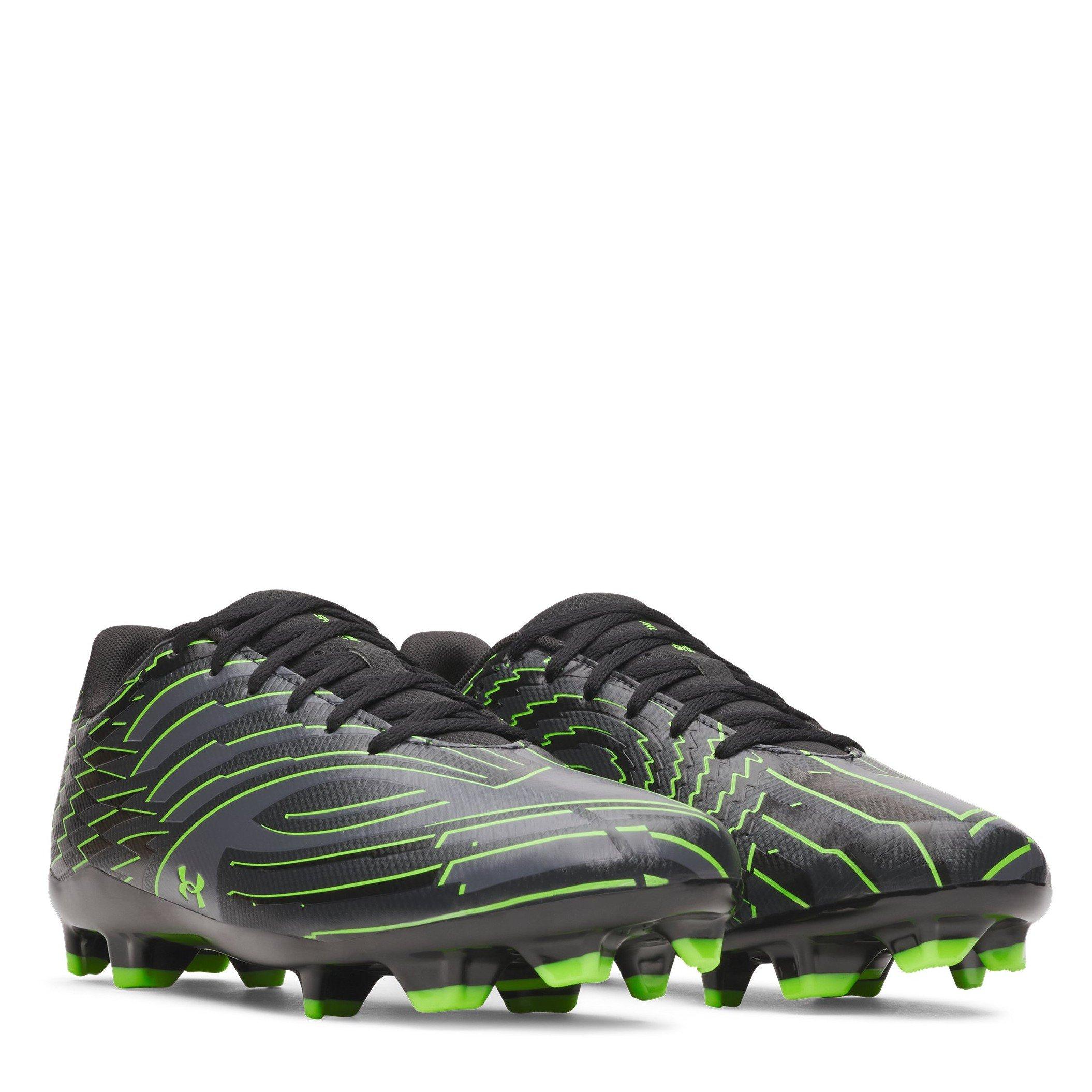 Noir/Vert - Under Armour - Men's Firm Ground Football Boots - 5