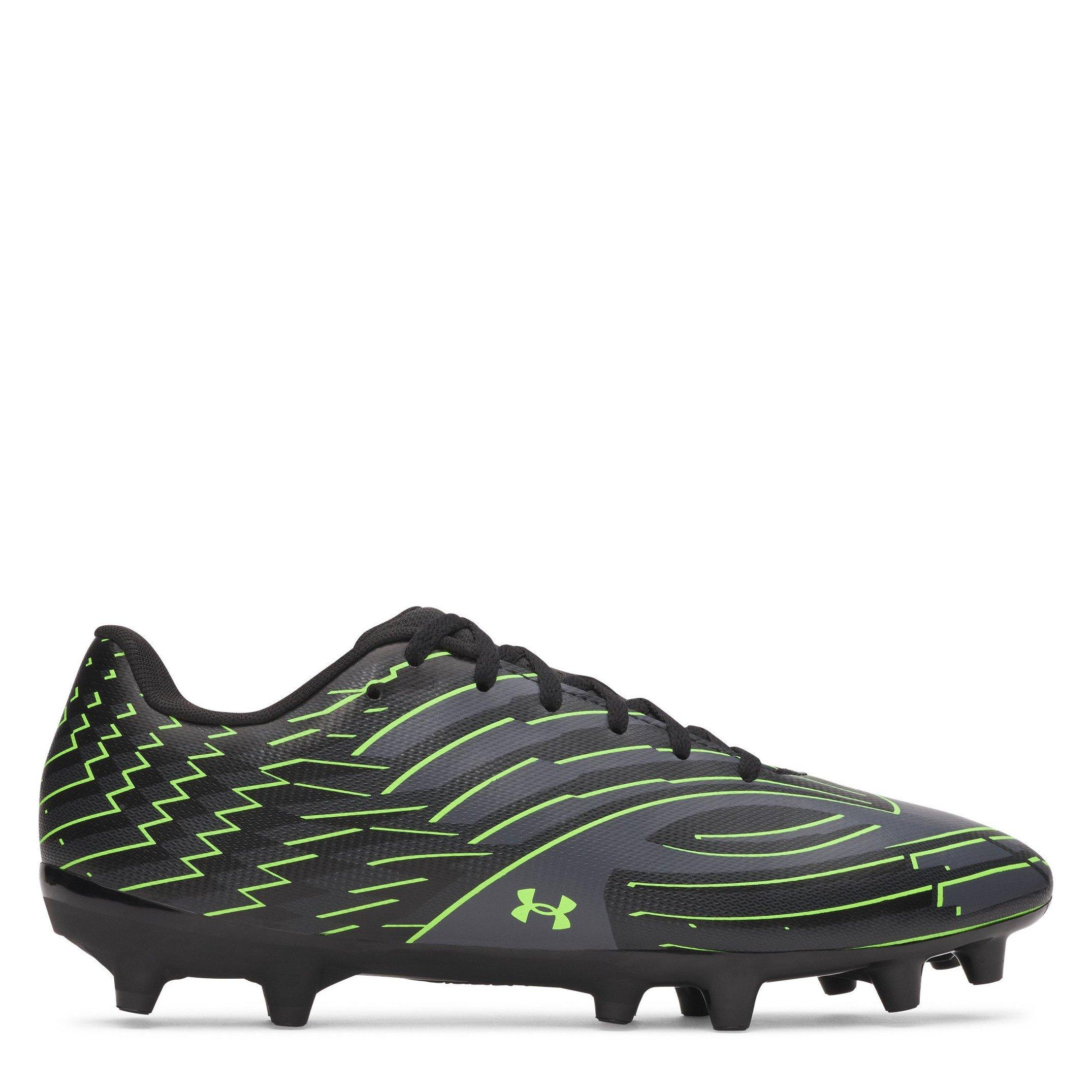 Black/Green - Under Armour - Men's Firm Ground Football Boots - 1