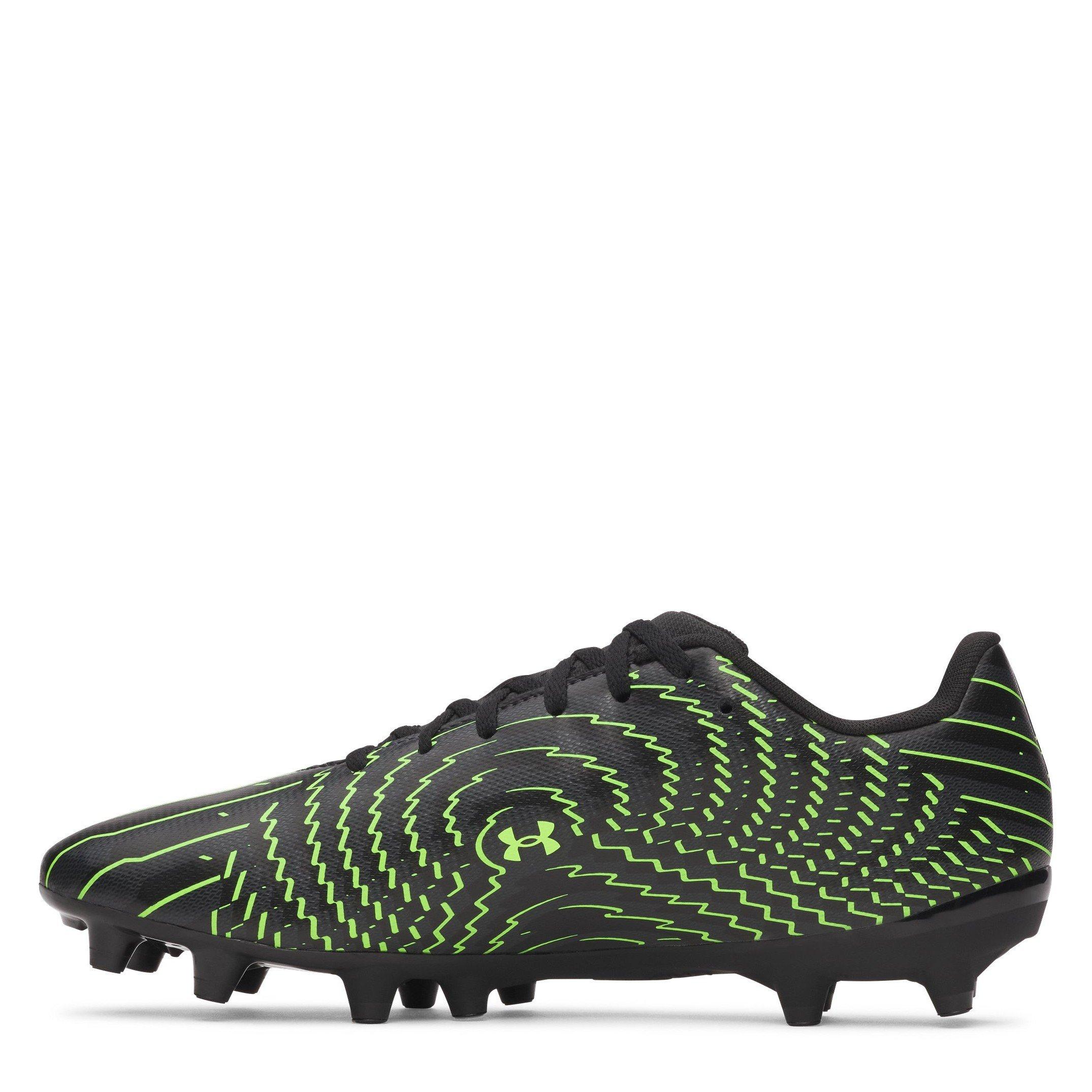 Black/Green - Under Armour - Men's Firm Ground Football Boots - 2