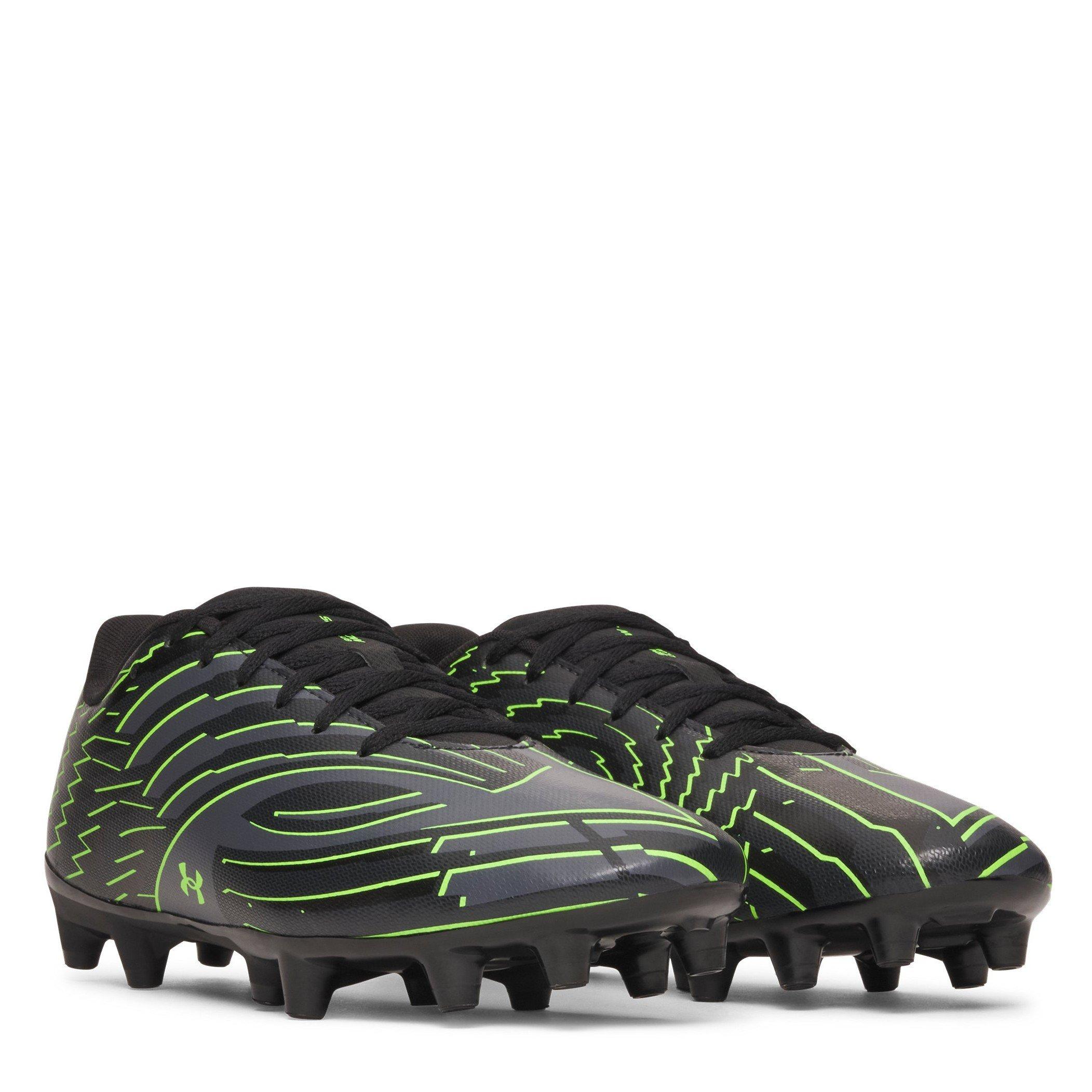 Black/Green - Under Armour - Men's Firm Ground Football Boots - 5