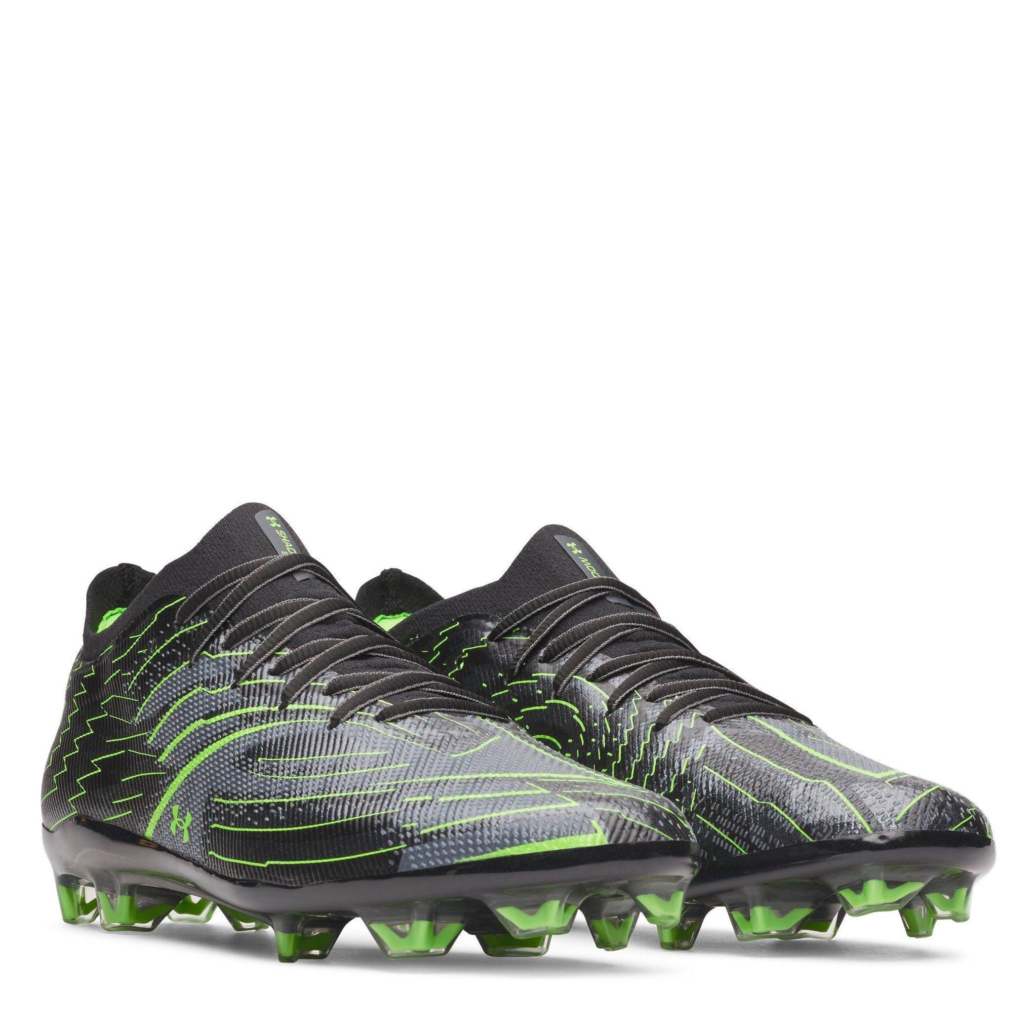 Schwarz/Grün - Under Armour - Men's Firm Ground Football Boots - 5