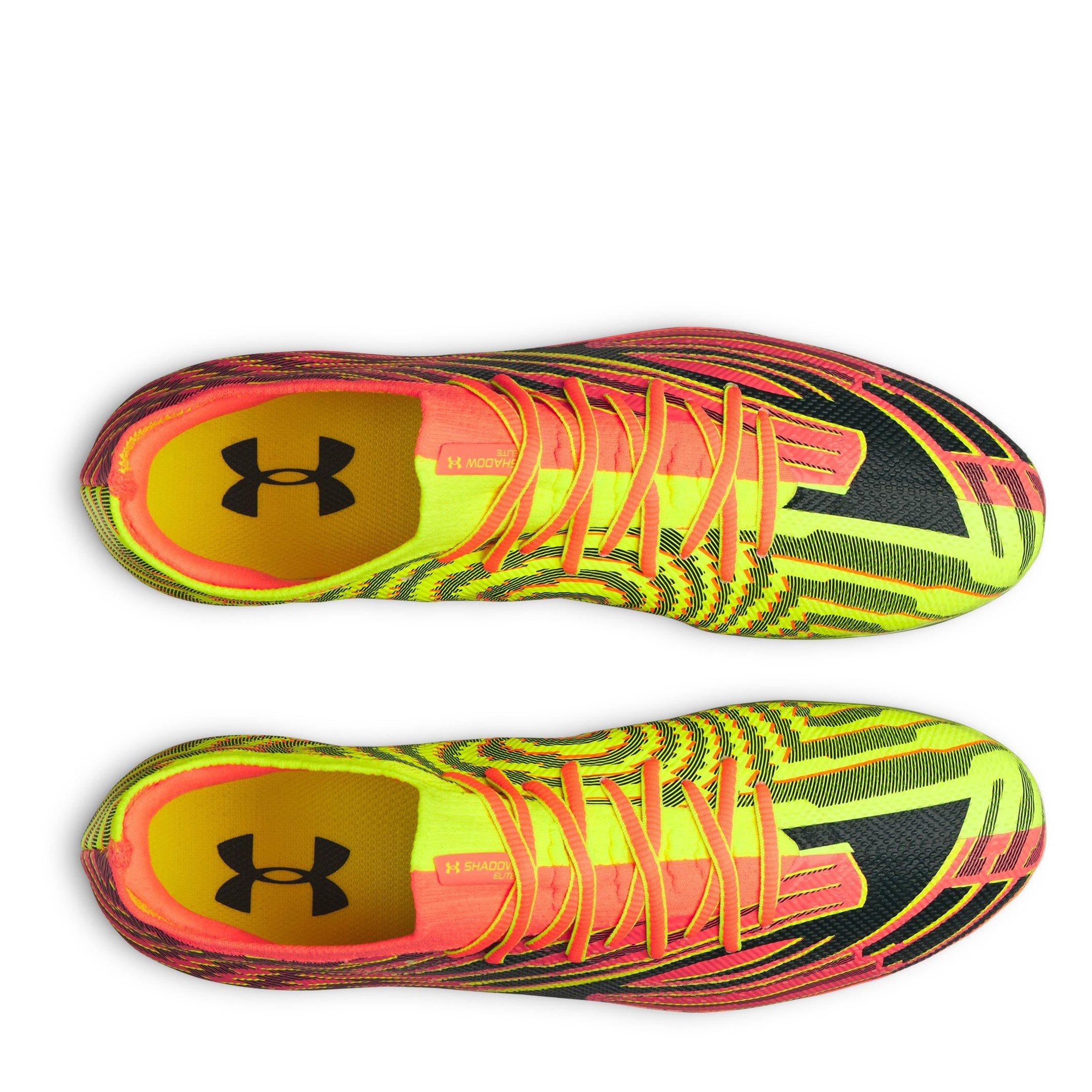 Orange/Sort - Under Armour - Under Armour Shadow Elite 4 Firmground Match Football Boots - 4