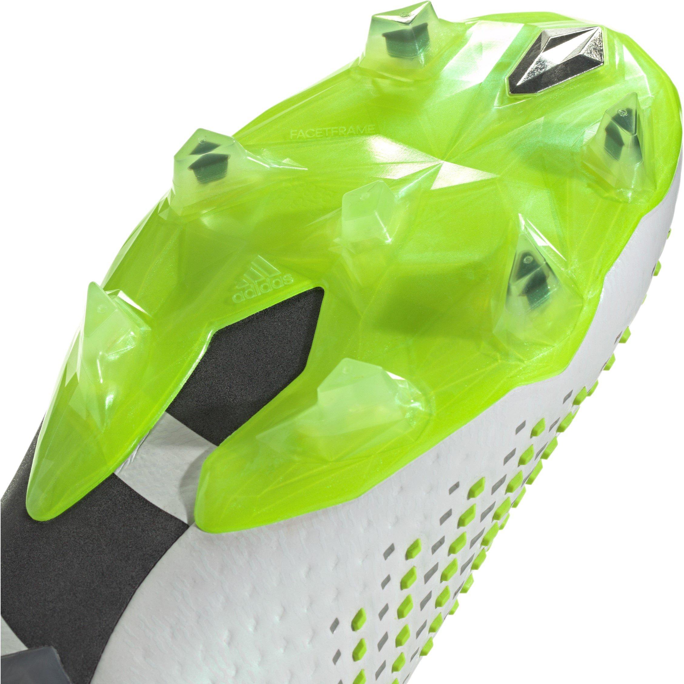 Wht/Blk/Lemon - adidas - Predator 1 Elite Low Firm Ground Football Boots - 7