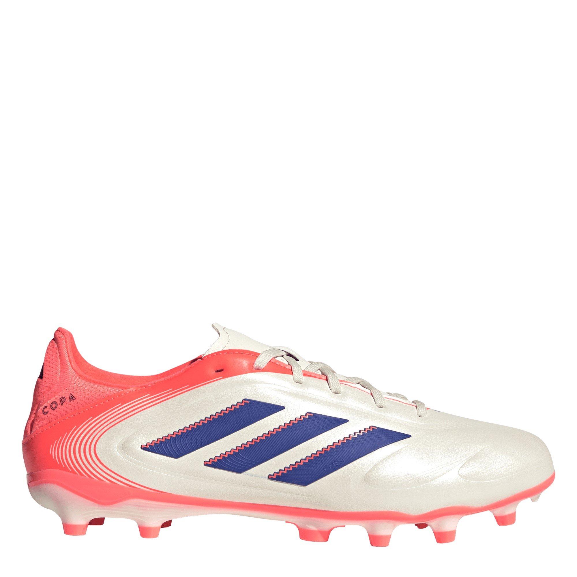 Adidas Men's Copa Pure 3 League Firm Ground Football Boots - Wht/Blue/Coral - 9 (43.3)