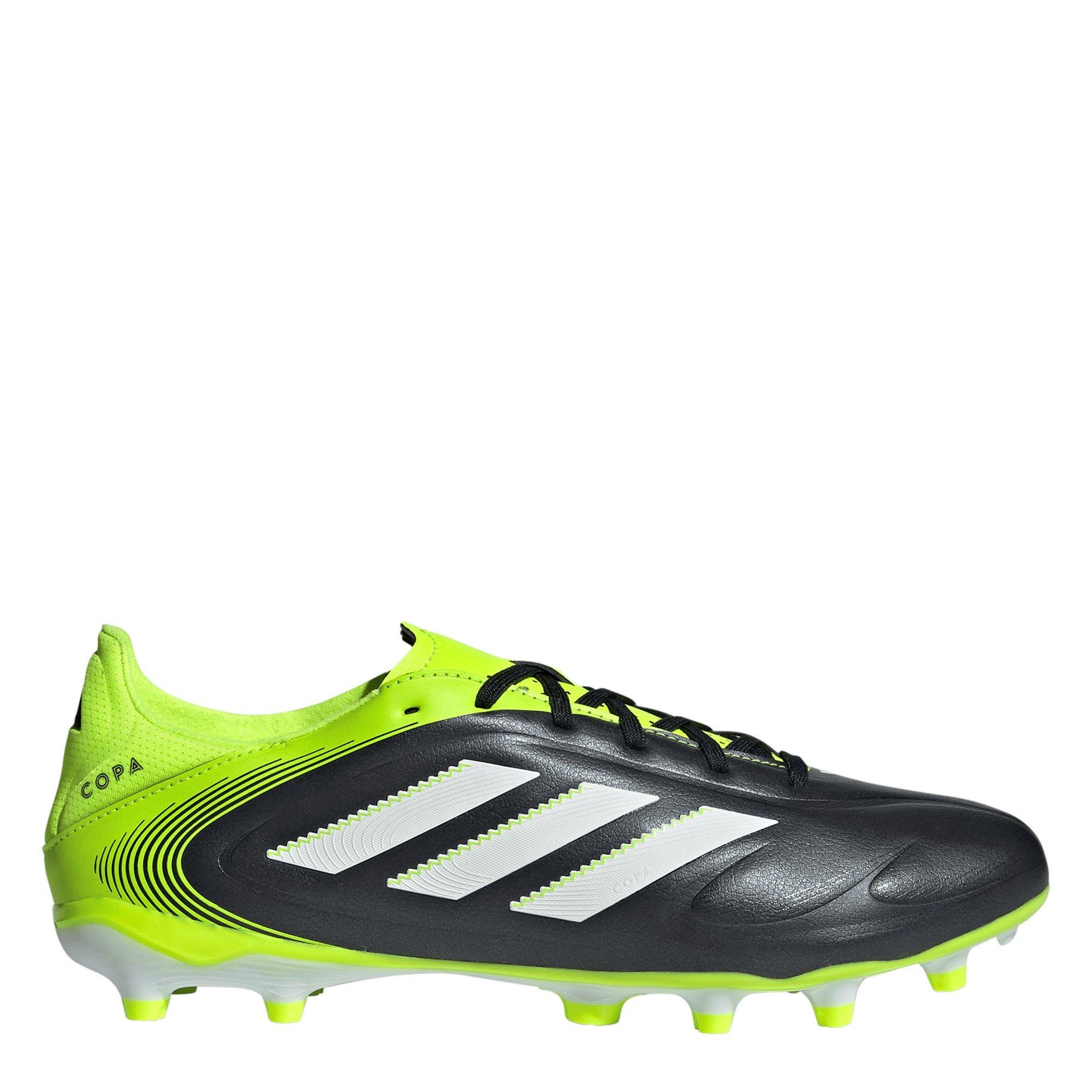 Adidas Men's Copa Pure 3 League Firm Ground Football Boots - Black/Lemon - 6 (39.3)