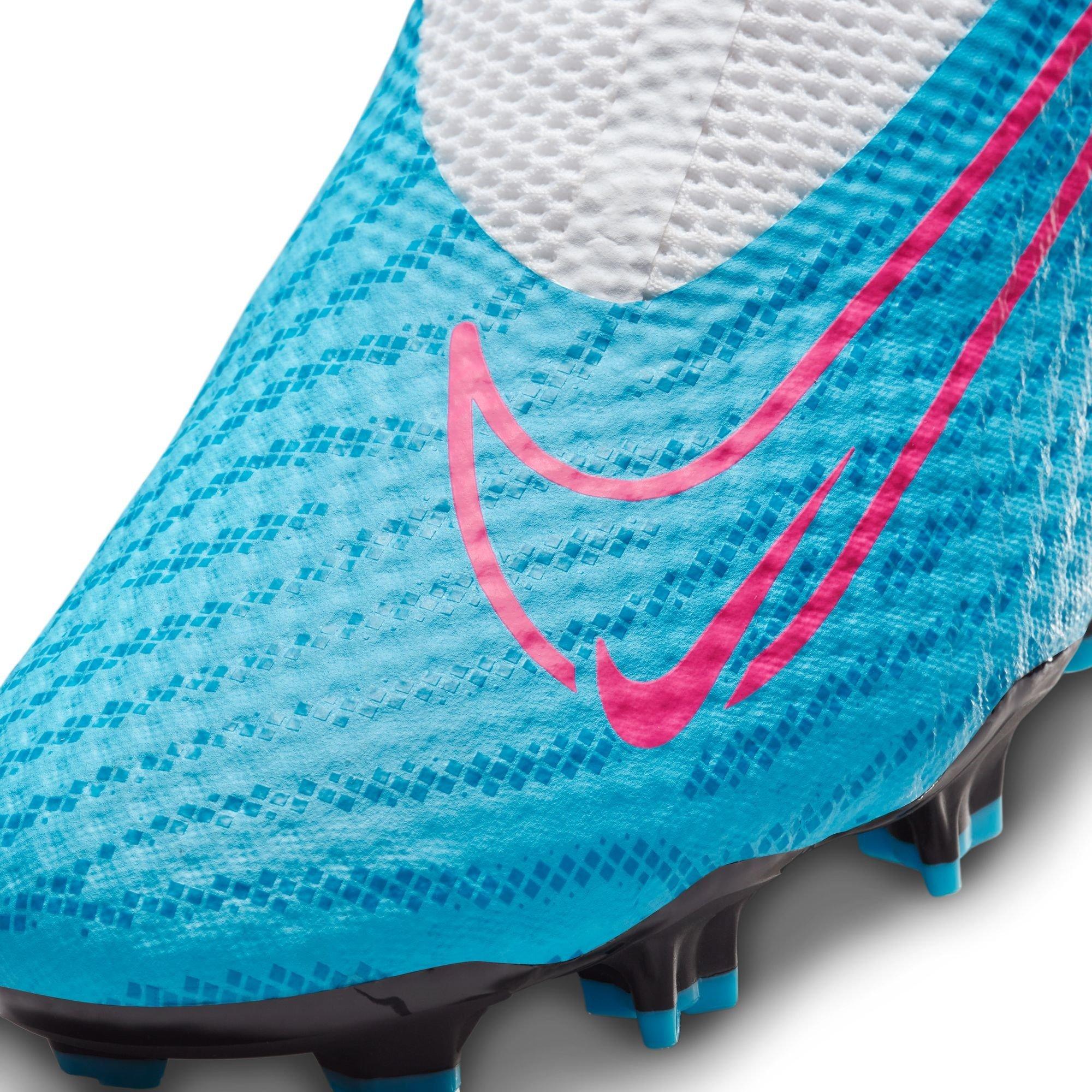 Blauw/Roze - Nike - Phantom Academy Firm Ground Football Boots - 8