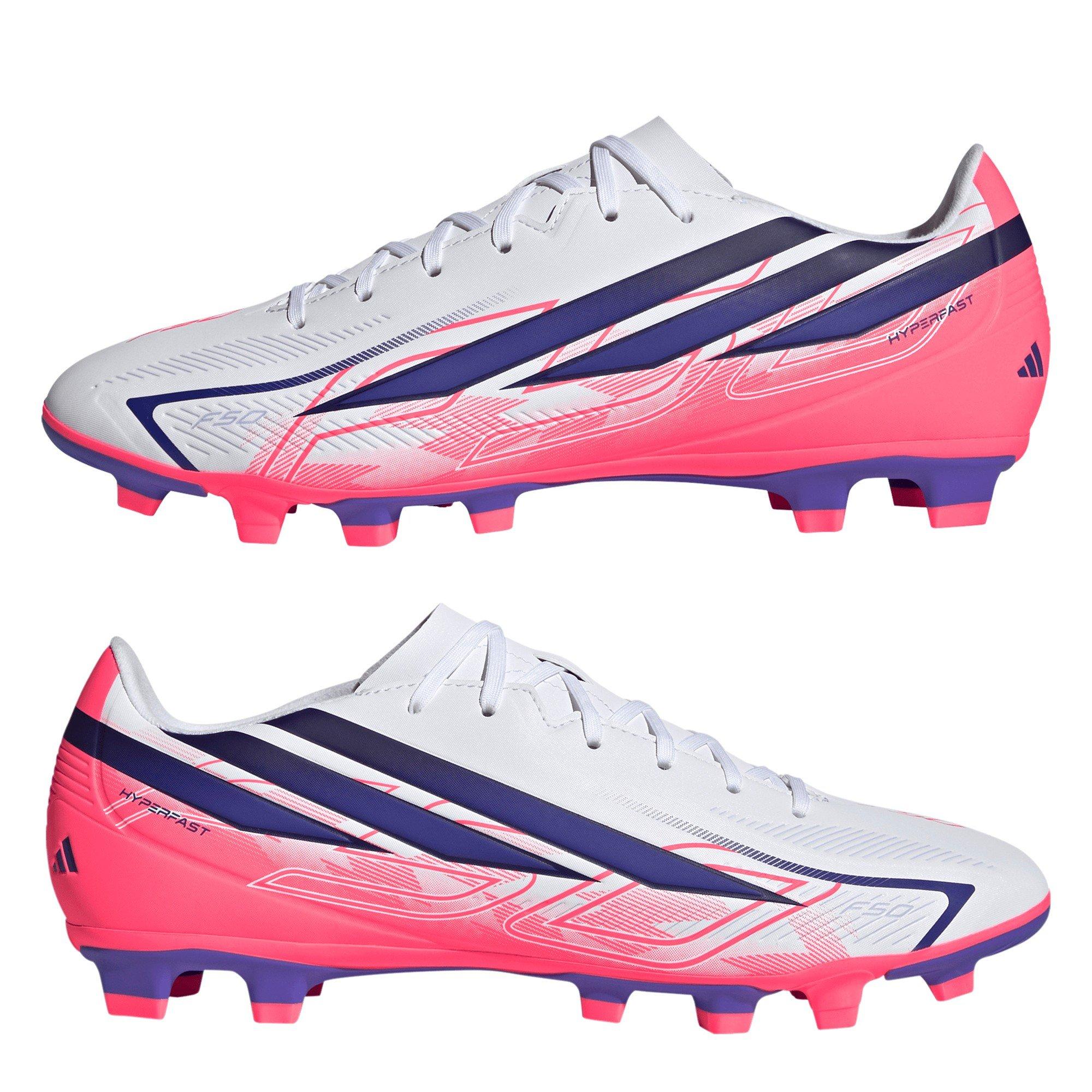 White/Purple - adidas - F50 Hyperfast Club Firm Ground Boots - 9