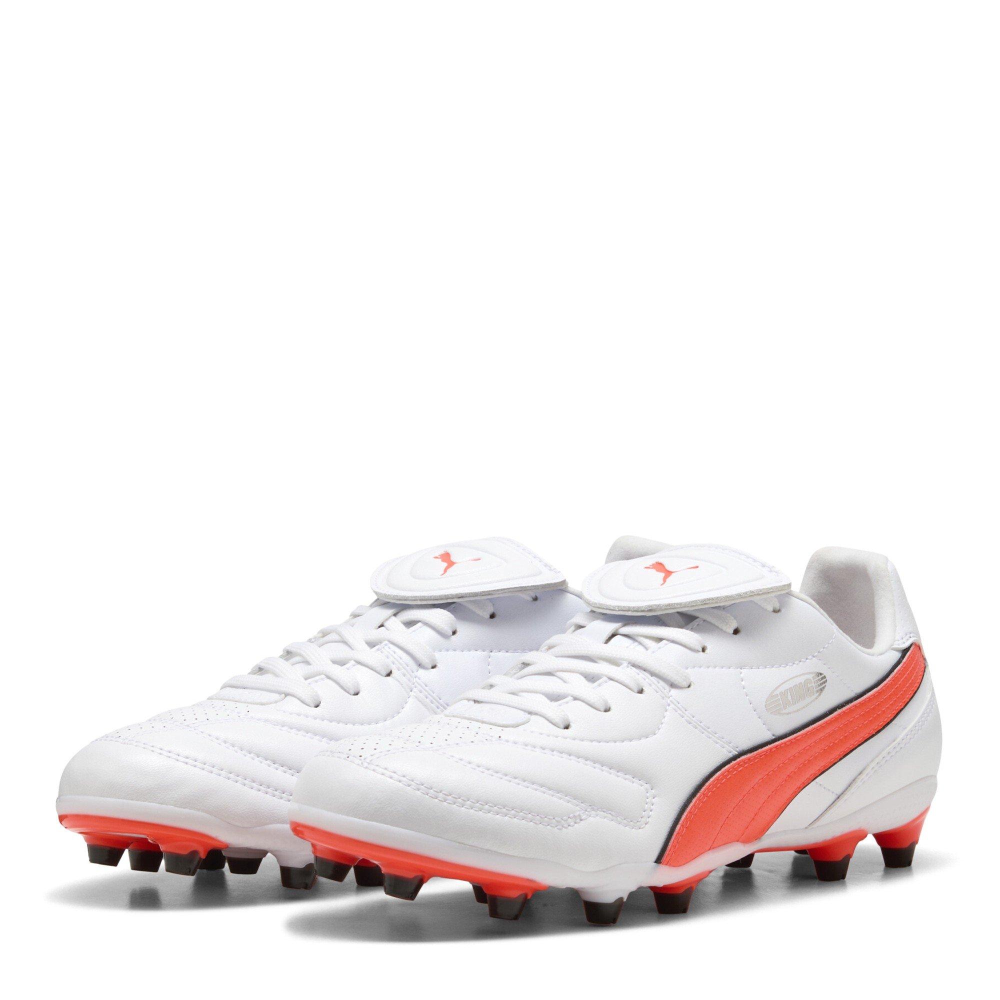Puma Men's Liga Firm Ground Football Boots - White Puma White - 6 (39)