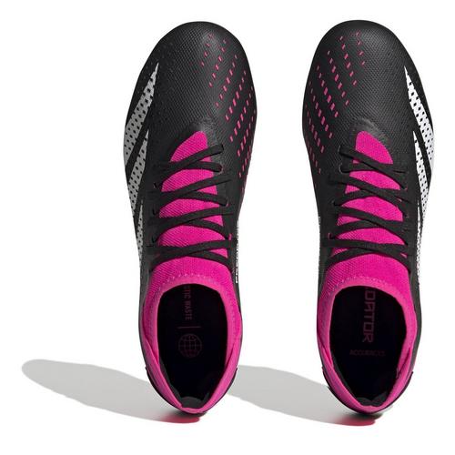 CBlk/Wht/Pink 2 - adidas - Predator Accuracy 3 Firm Ground Football Boots - 5