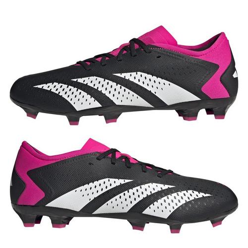 CBlk/Wht/Pink 2 - adidas - Predator Accuracy 3 Low Firm Ground Football Boots - 9