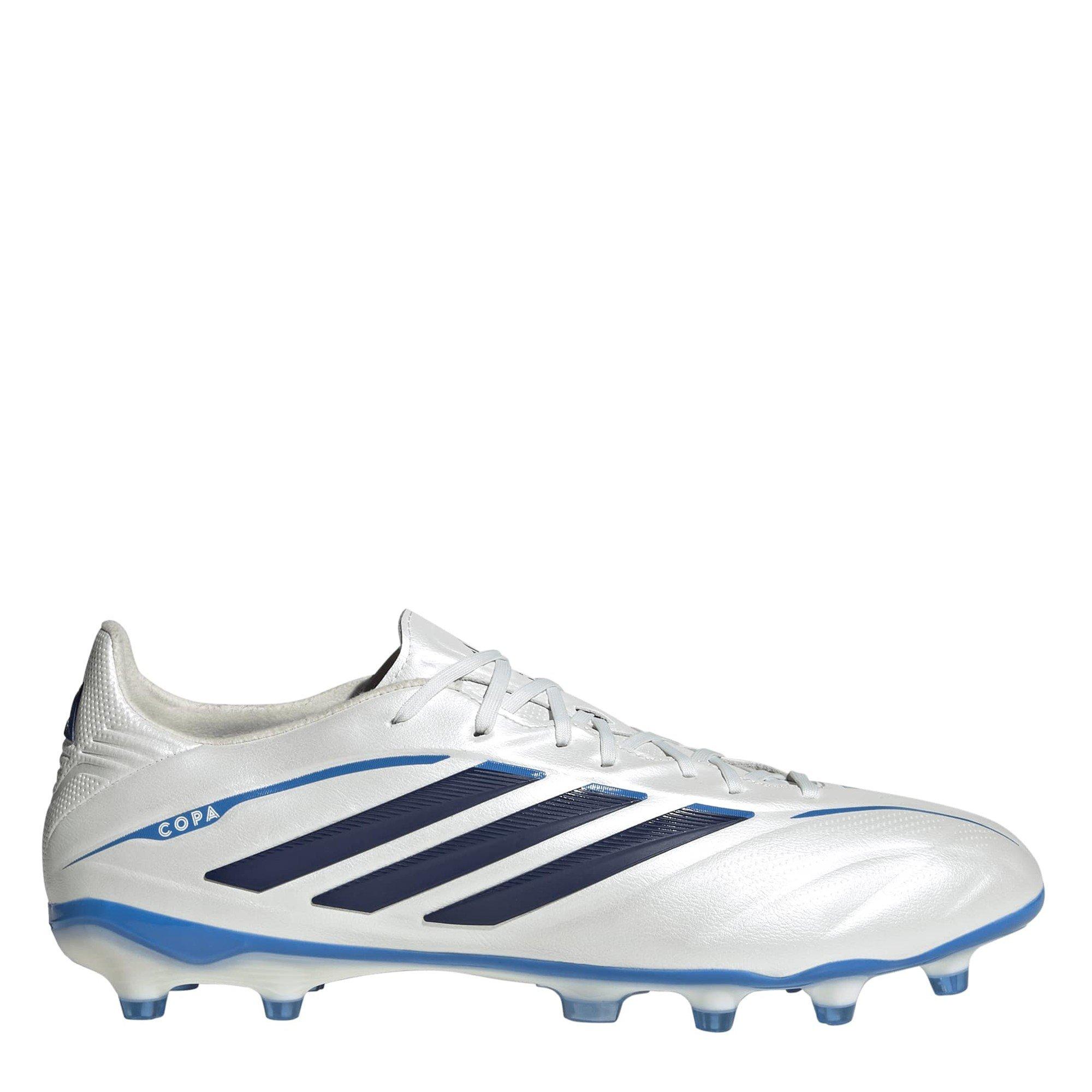 Adidas Men's Copa Pure Iv Pro Firm Ground Football Boots - Wht/Blk/Blu - 8 (42)