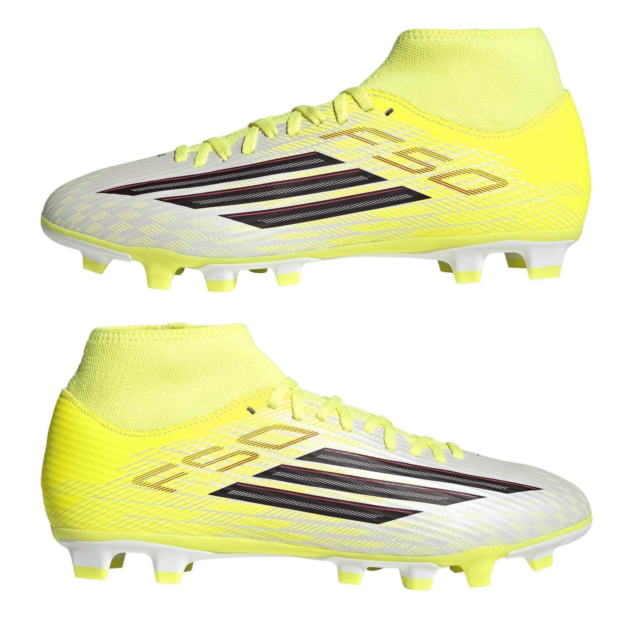 Giallo solare - adidas - Mens addias F50 Club Mid Cut Firm Ground Football Boots - 9