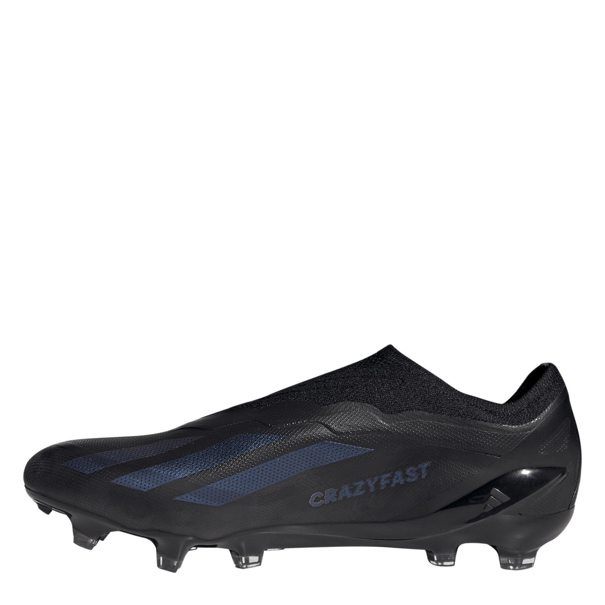 Zwart/Zwart - adidas - x Crazyfast Elite Laceless Firm Ground Football Boots - 2