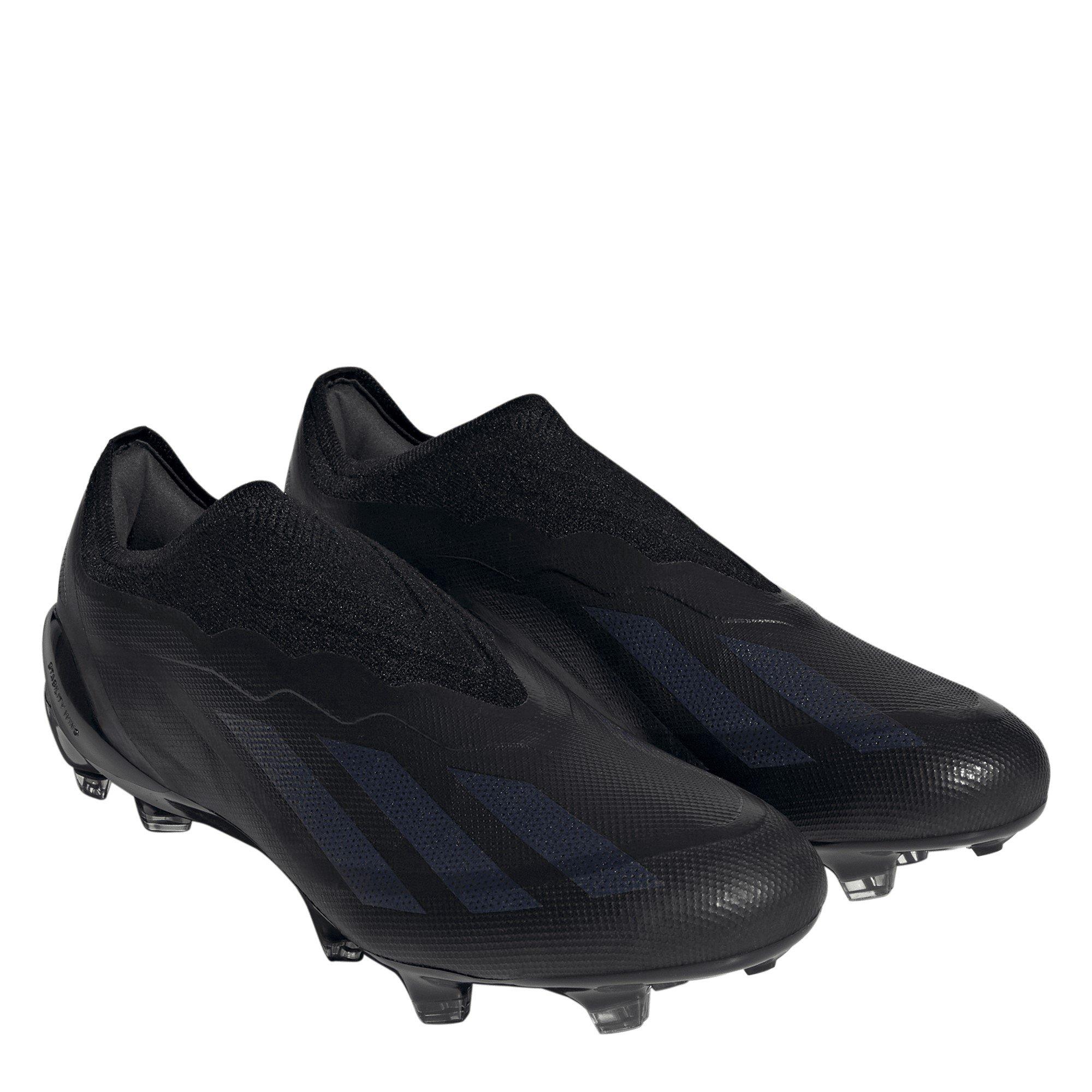 Zwart/Zwart - adidas - x Crazyfast Elite Laceless Firm Ground Football Boots - 3